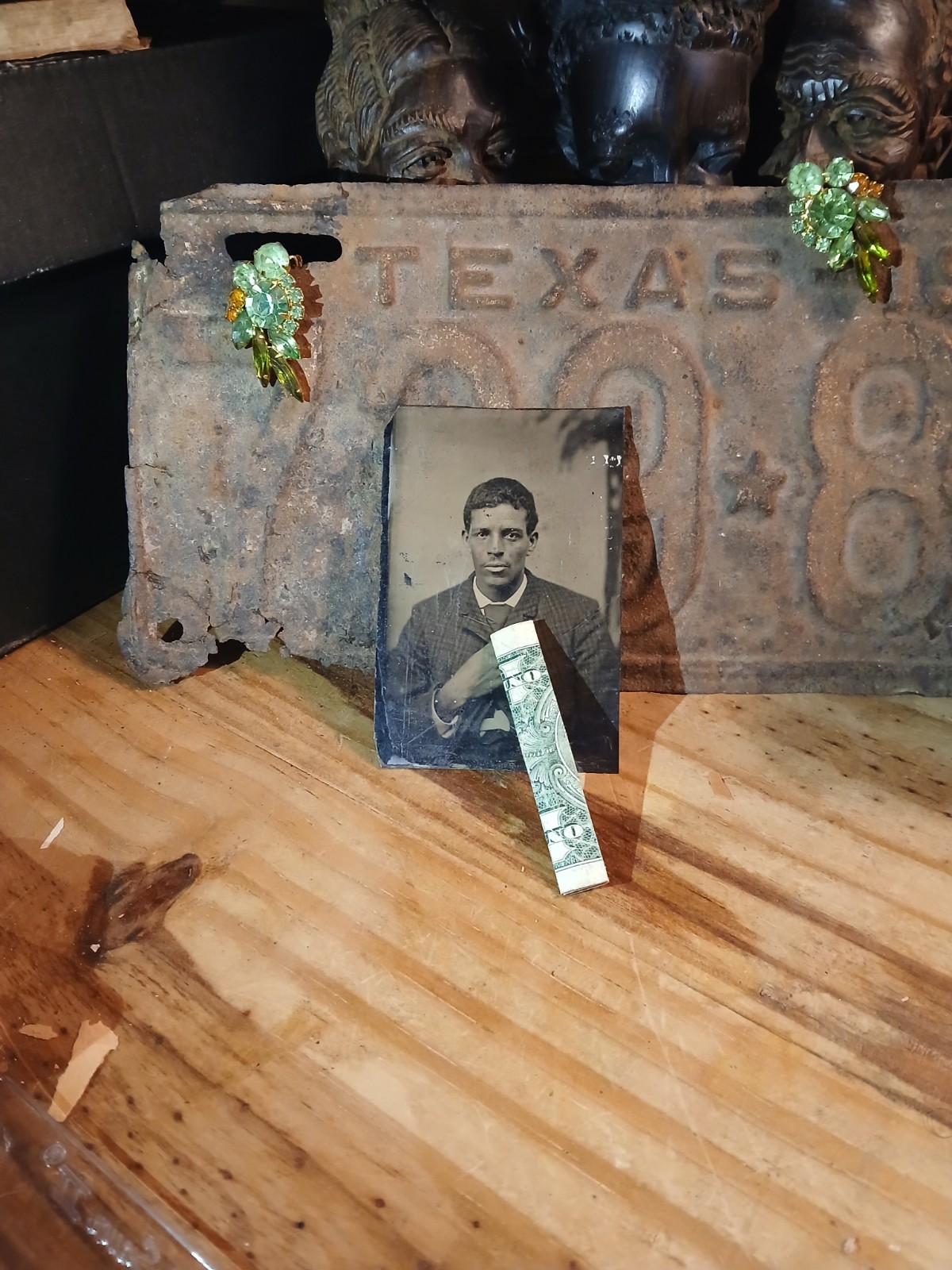 Antique African American * FISK UNIVERSITY TINTYPE* HBCU* NASHVILLE TENNESSEE