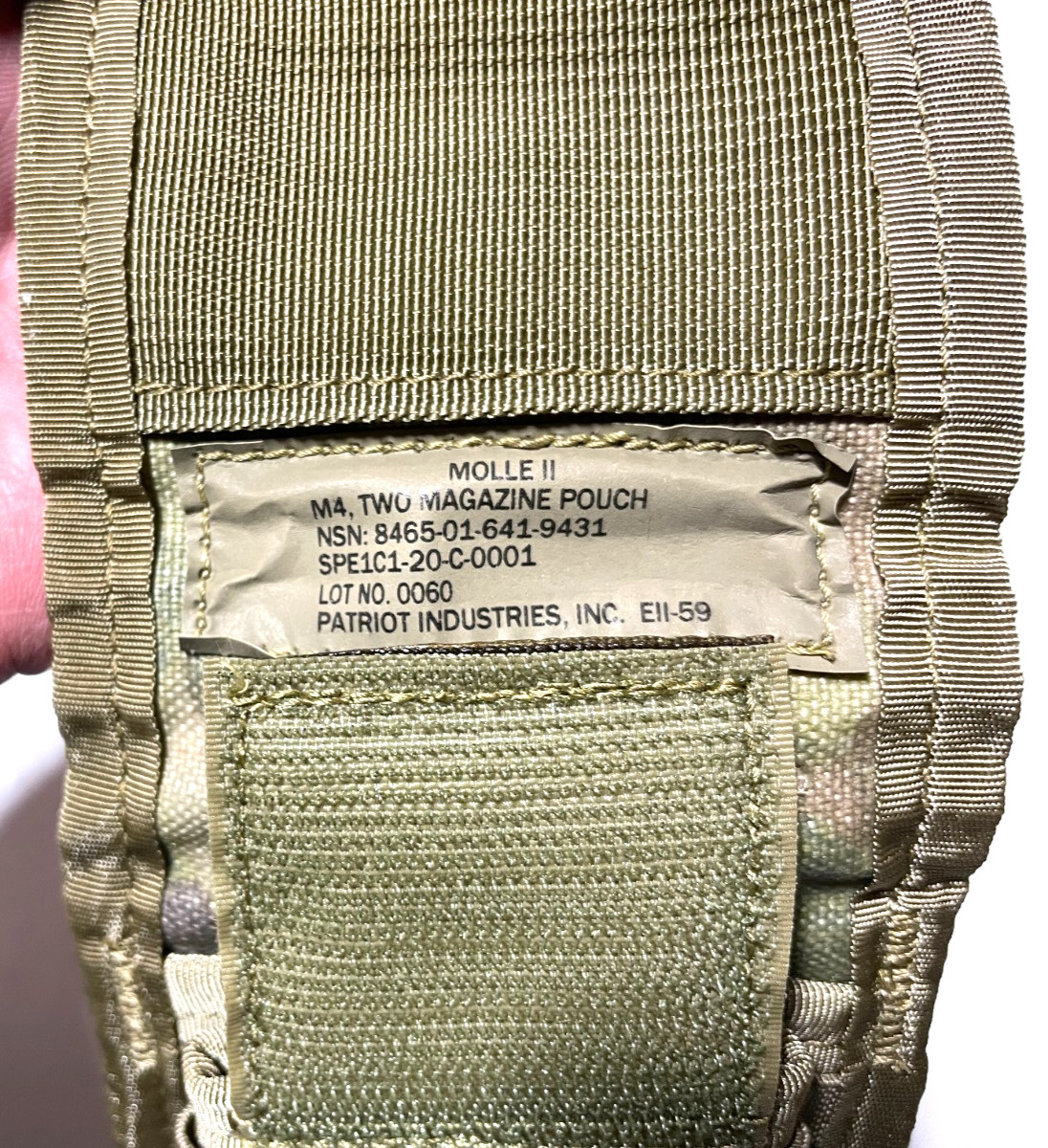 QTY (1) USGI Army Molle IMPROVED DOUBLE 2 MAG Magazine POUCH MULTICAM / OCP NEW