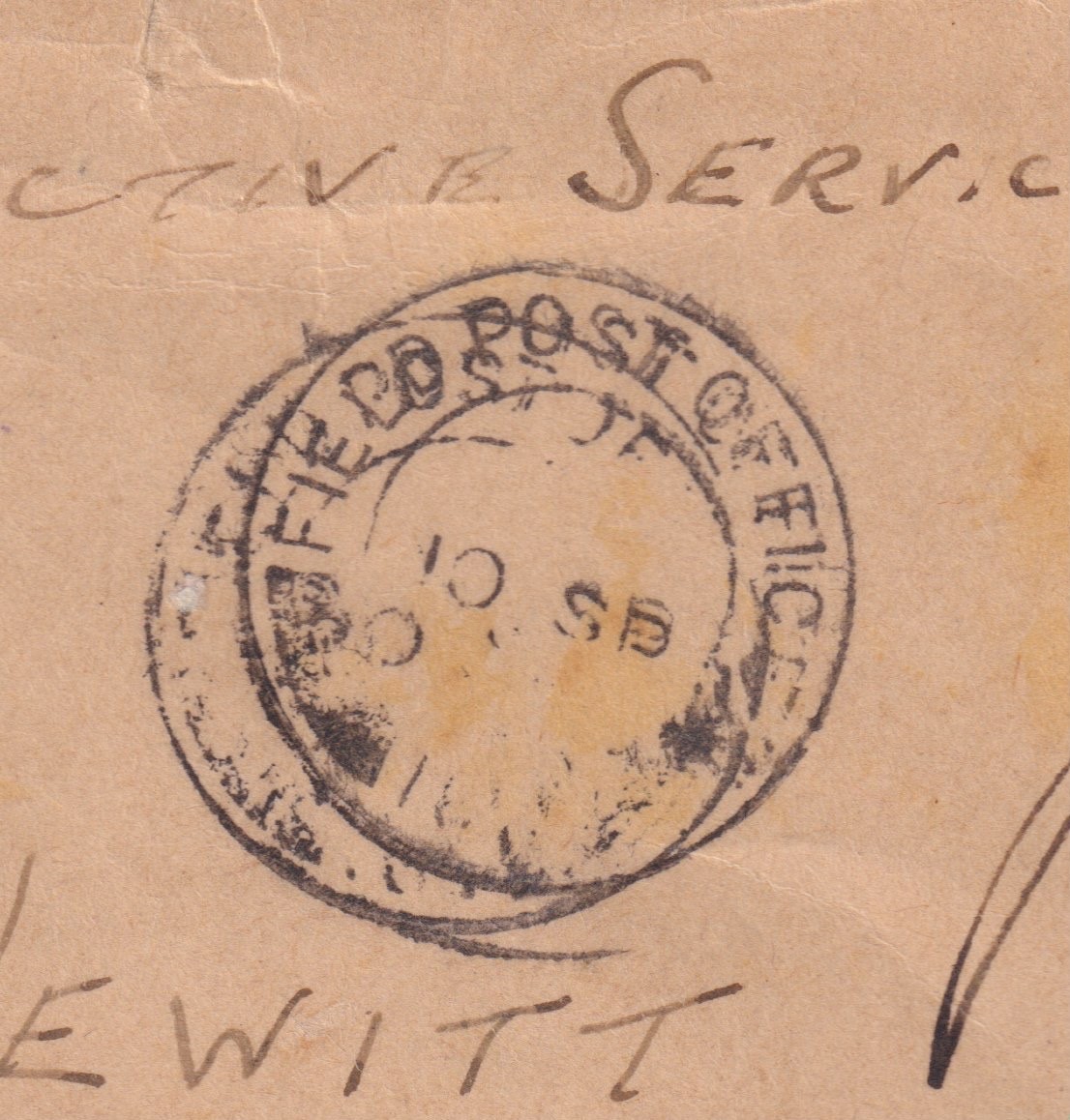 WW2 RAF CENSOR Field Post Office 164 CYPRUS YMCA Found Open Cover Base CENSOR