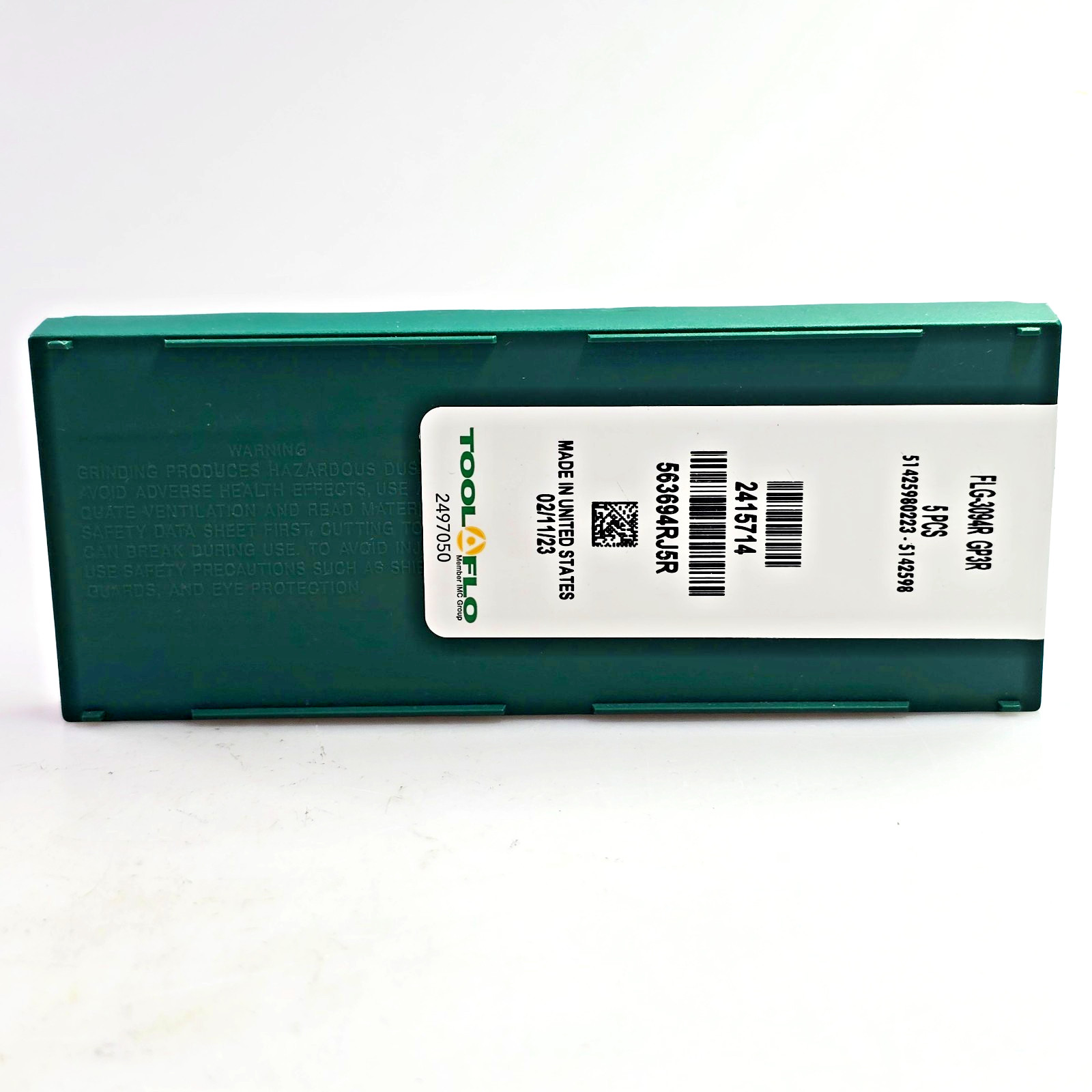 Tool Flo FLG 3094R GP3R Carbide Top-Notch Grooving Inserts (Box of 5) NG3094R