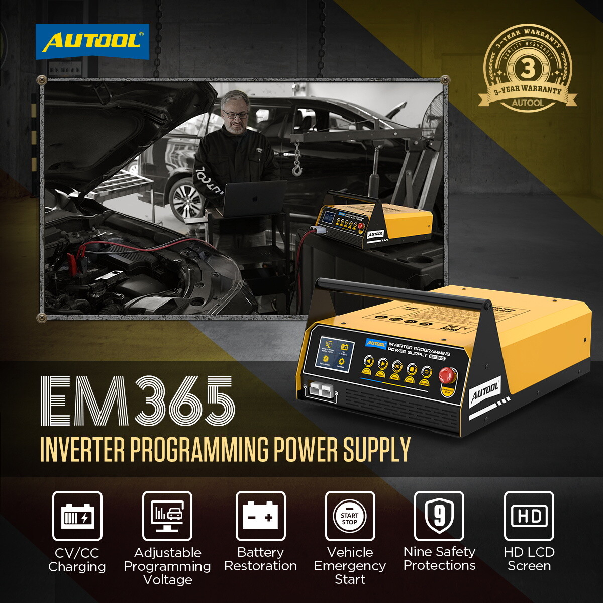 Auto ECU Reprogramming Power Supply Stabilizer Car Battery Charger Jump Starter