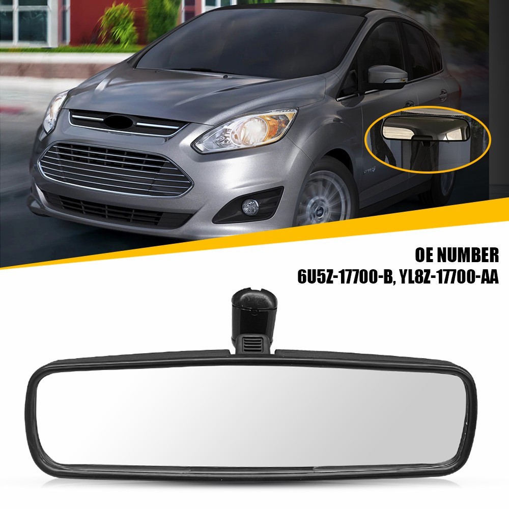 1X Interior Rear View Mirror For Ford Mustang Escape Focus C-Max Mercury Mariner