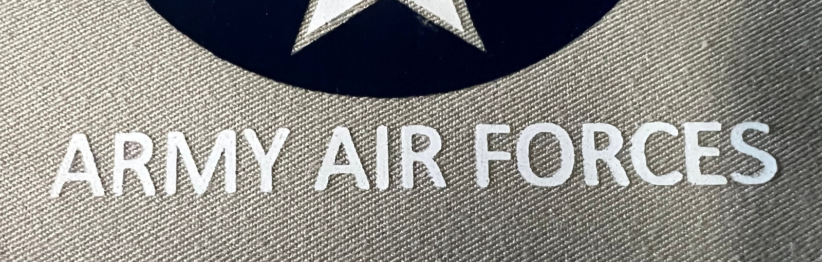 ARMY AIR FORCES FLIGHT SUIT/ FLIGHT GEAR HEAT TRANSFER DECAL