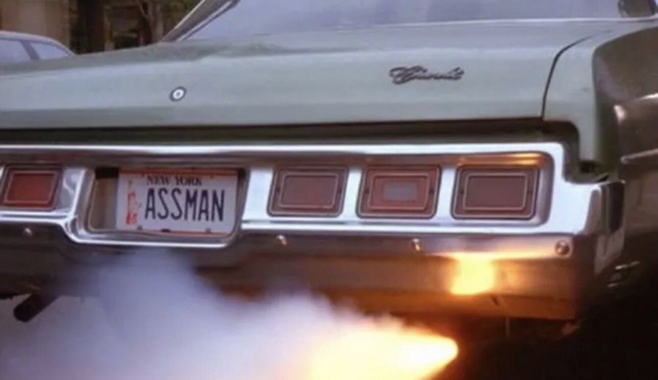 Seinfeld | Cosmo Kramer's Impala | ASSMAN | STAMPED Replica Prop License Plate