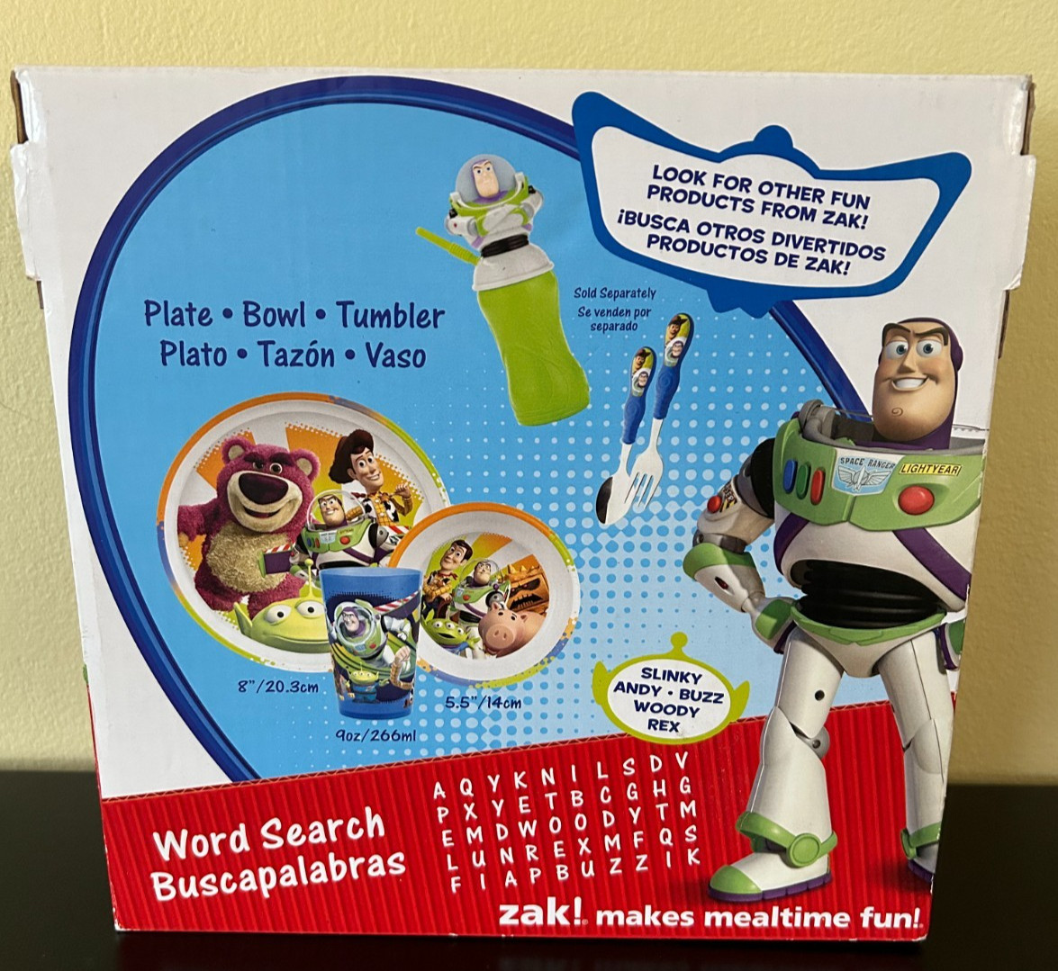 TOY STORY Mealtime Dinnerware 3 piece Set Plate Bowl and Cup NIB