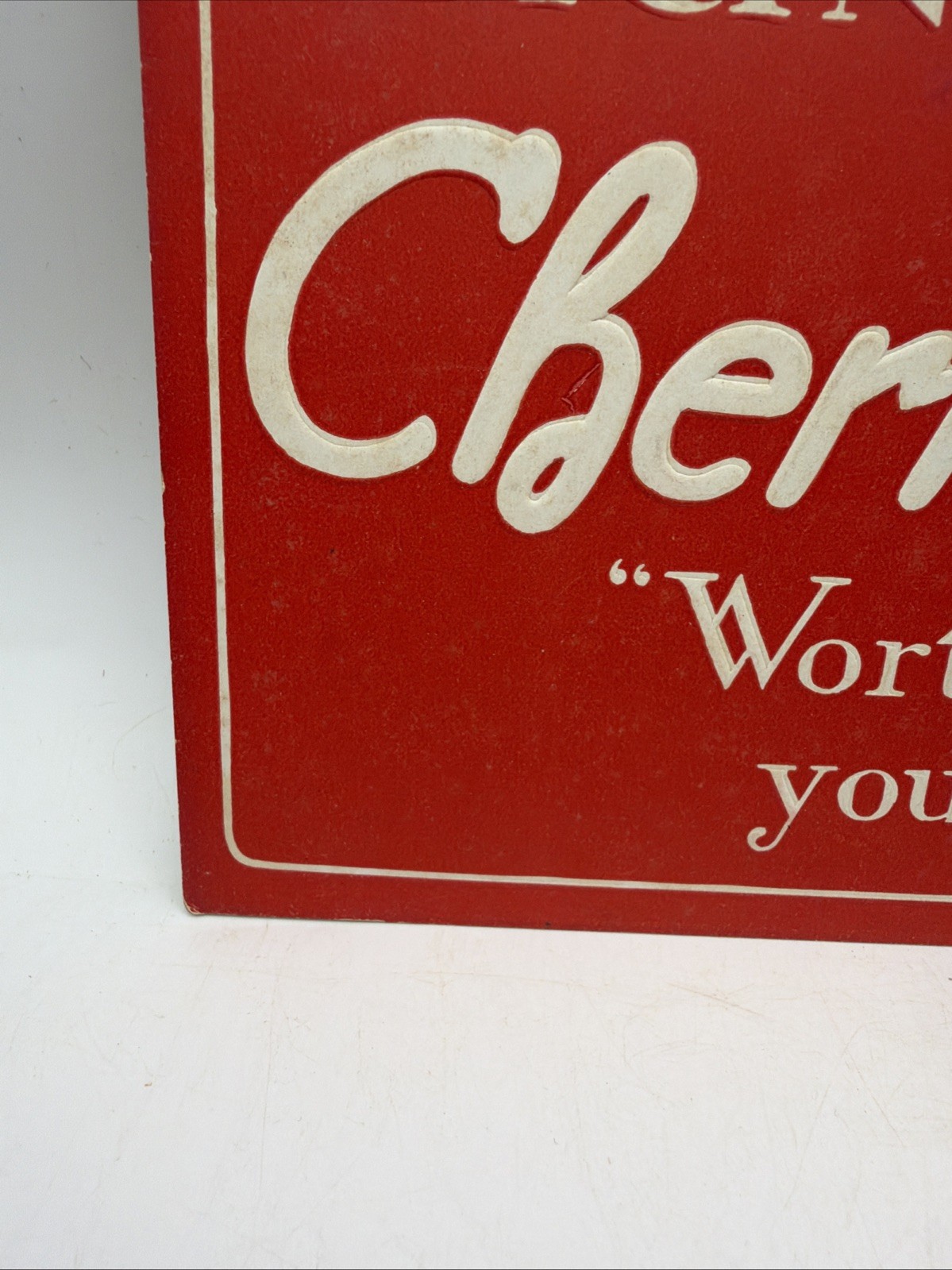 Cherry Frap Soda Advertising Sign