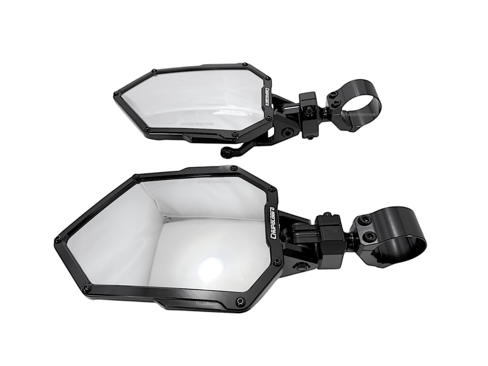 Chupacabra Offroad Cuero Baja Mirrors + Baja Designs Squadron Lights White 1-7/8