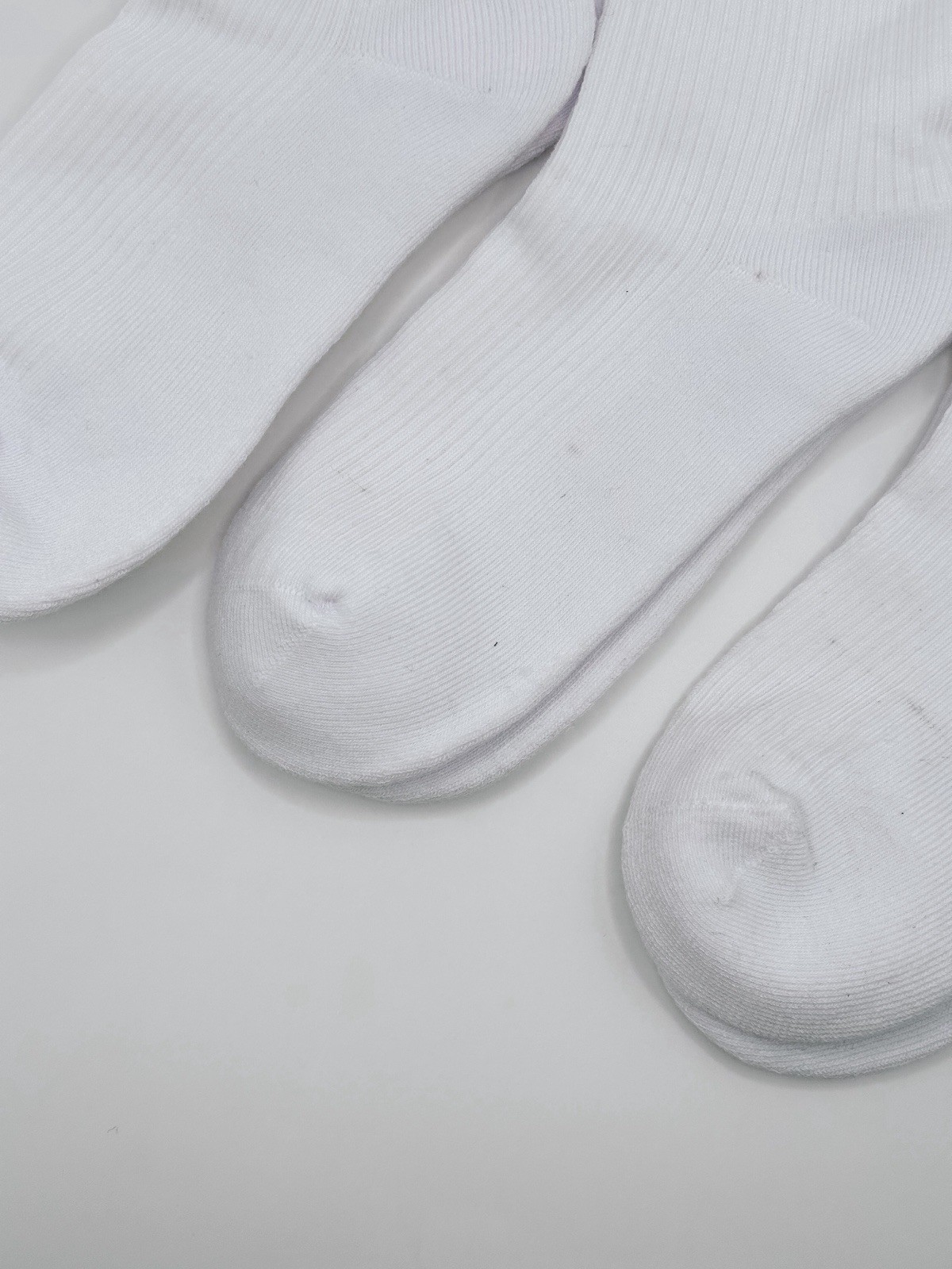 3 Pairs Alo Yoga Women's Lettuce Edge Sock M/L fits sizes 8 – 11 White