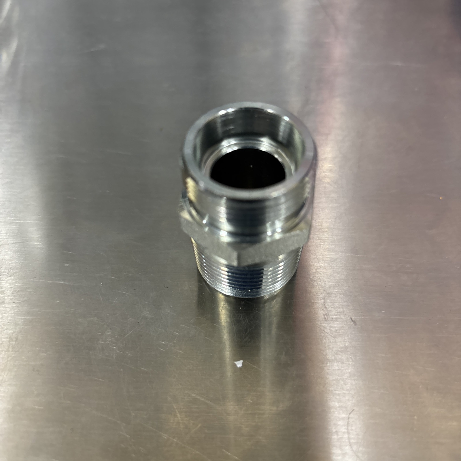 Mini Excavator M26X R3/4 BSPT Hydraulic Filter Adapter