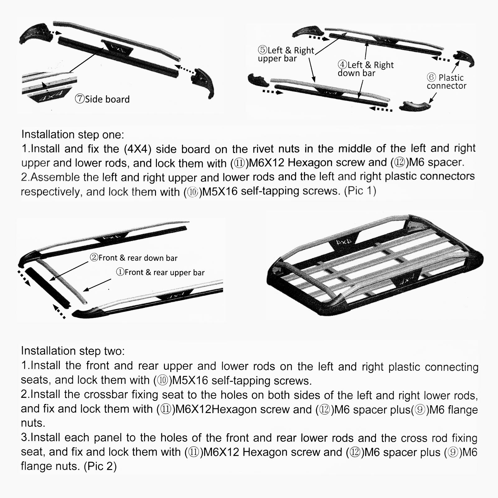 For Jeep Renegade Aluminum Roof Rack Cross Bar Cargo Carrier Basket LED Lights