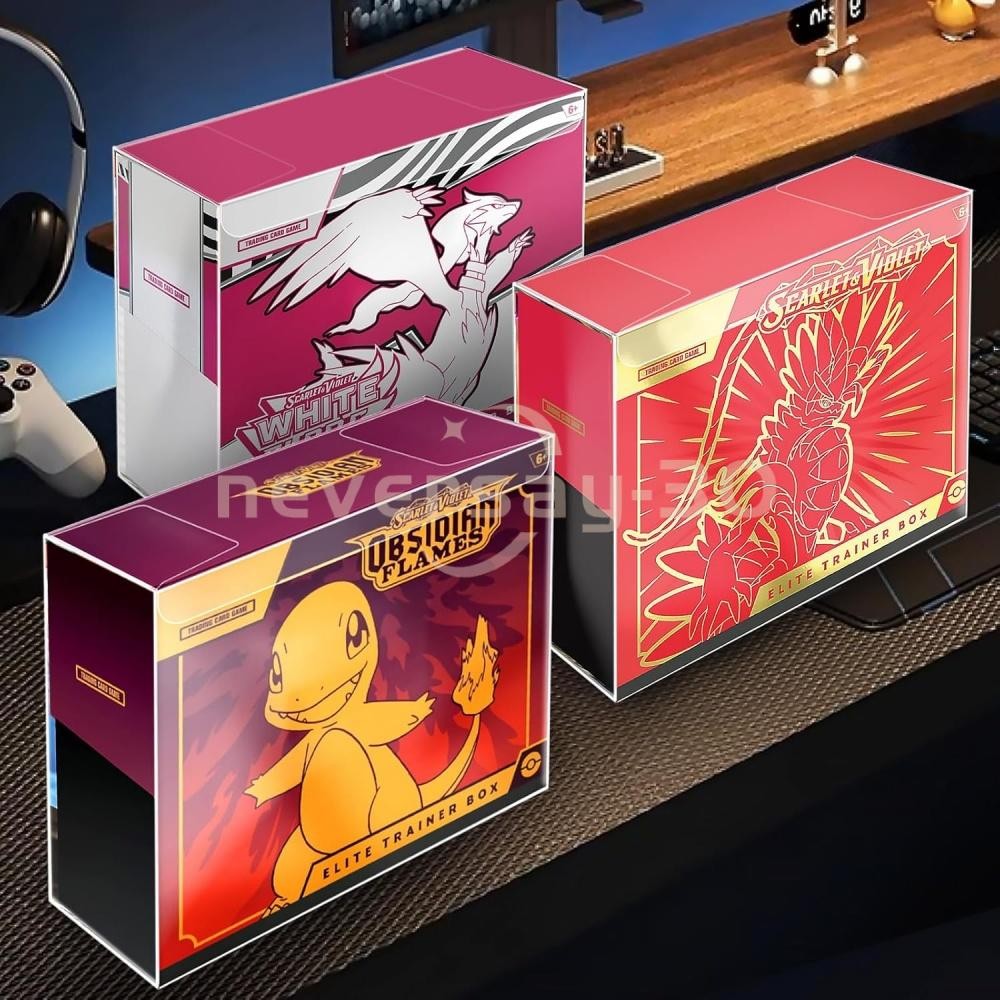 5 Pcs ETB Protector Case Crafted for PKMN Elite Trainer Box Protector Cases