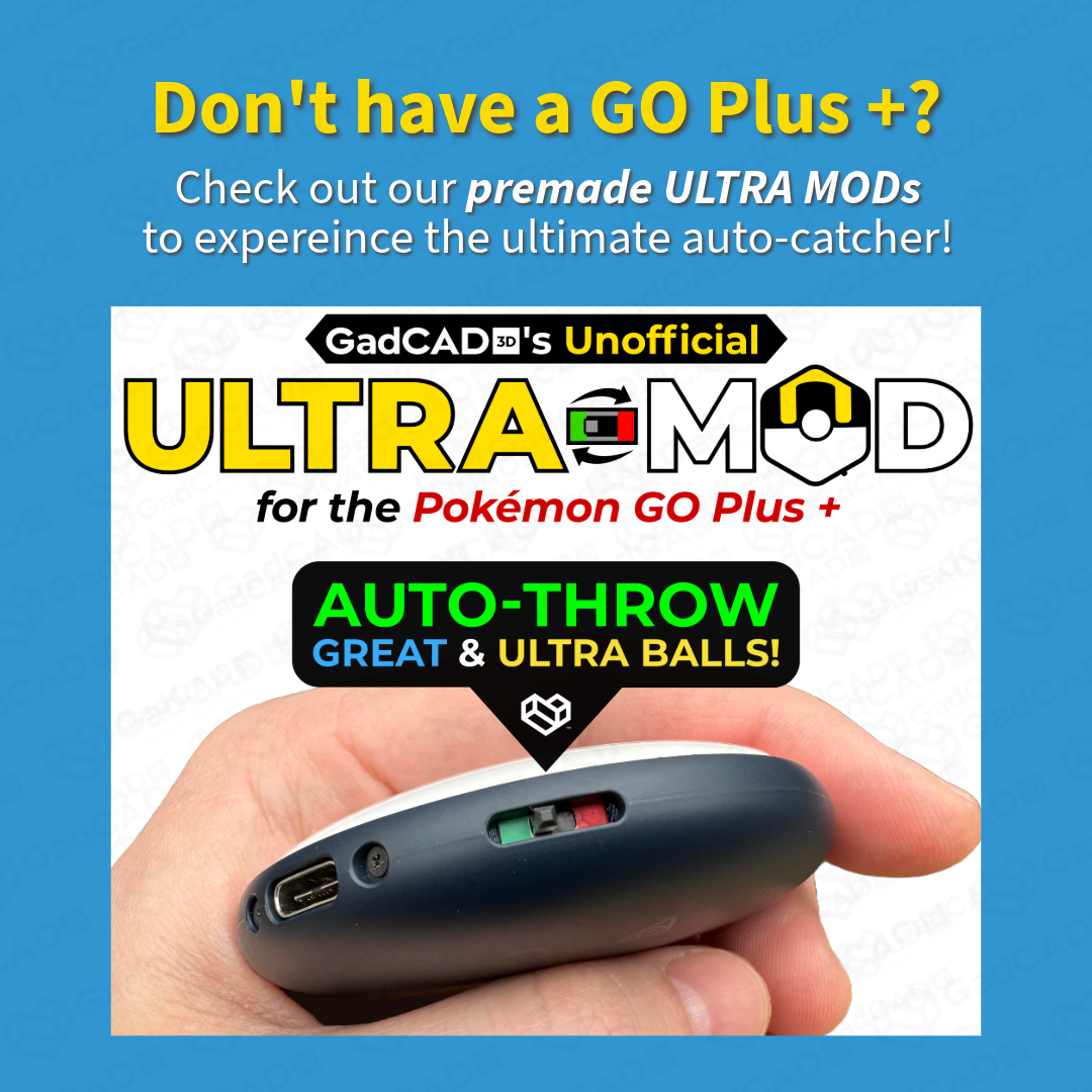 ULTRA MOD Mail-In Service for Pokémon Go Plus + | Dim LEDs (Device NOT included)