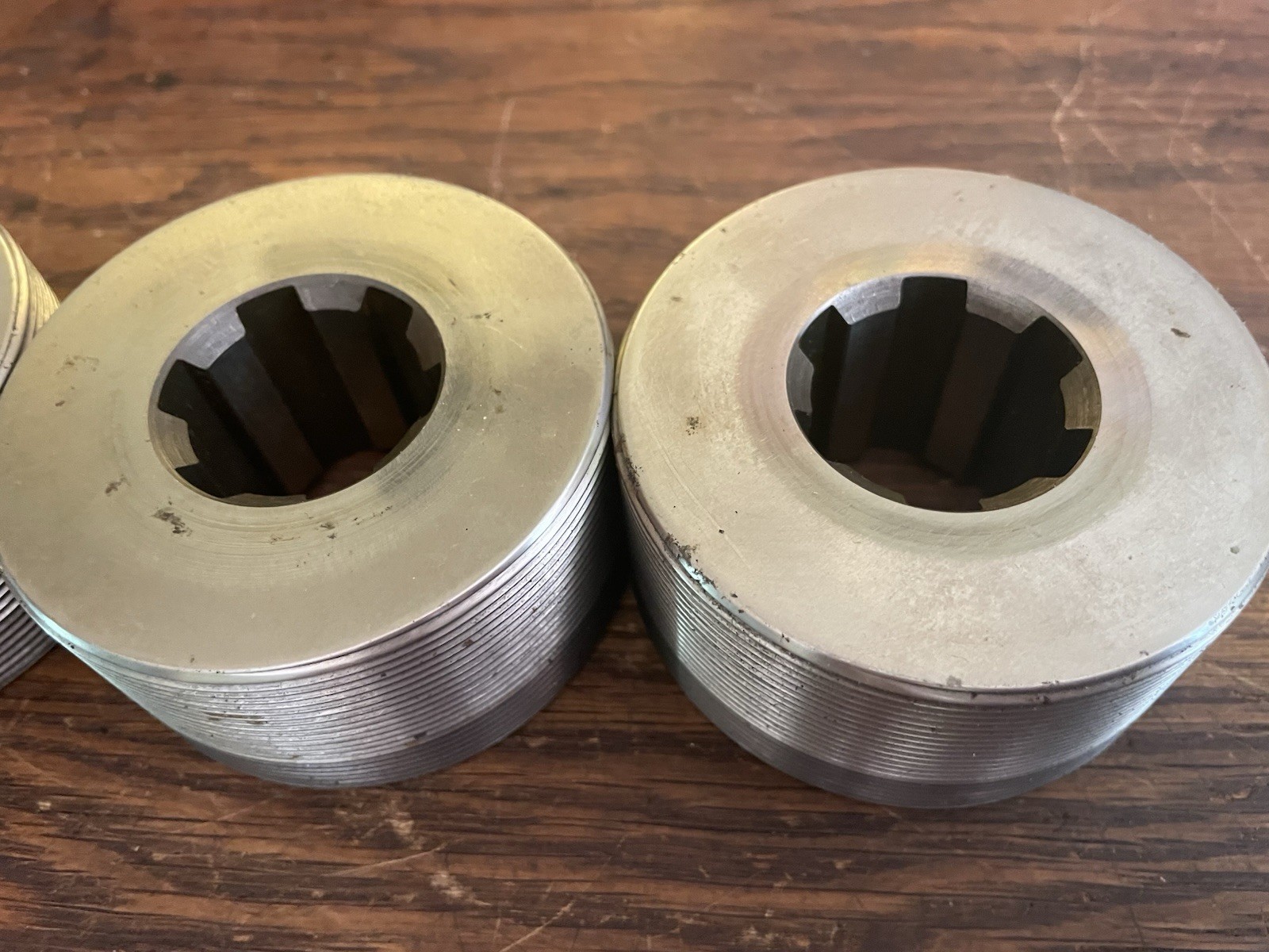 Set 3 Sterling Round Thread Rolling Dies 12733-1 D-2 A-5 7/8-14 UNR 3B13-4 Indus