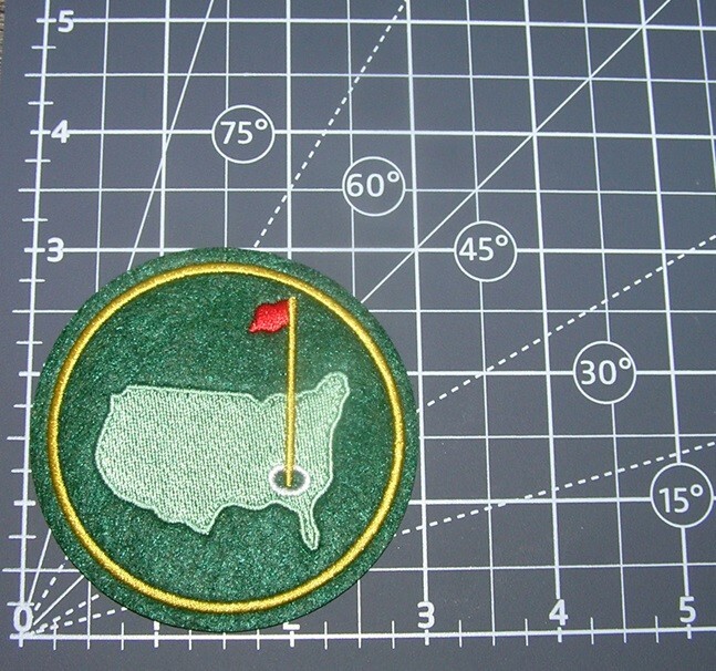 Masters Green Jacket Golf Tournament Augusta Embroidered Iron On Patch 3" x 3"