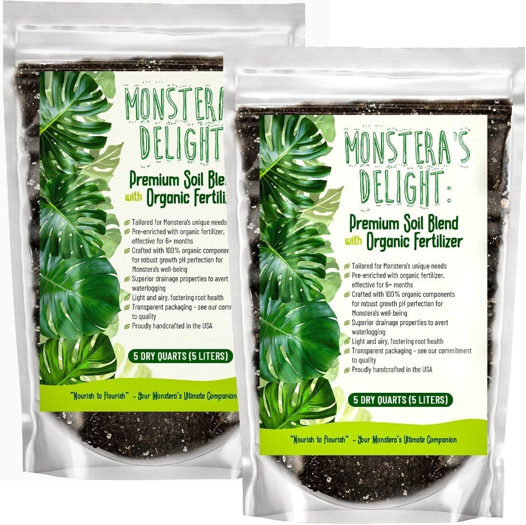 Monstera Potting Mix – Organic Soil w/ Fertilizer for Indoor & Outdoor Plants🌱