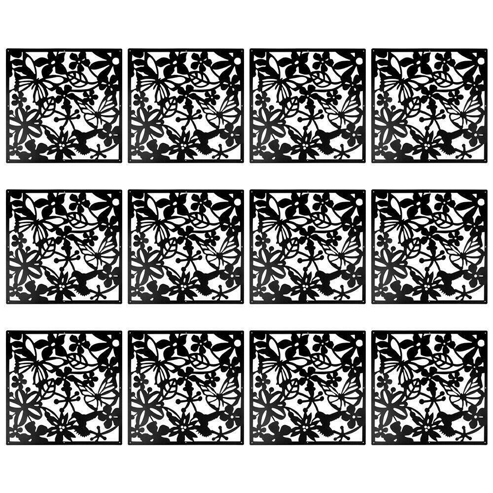 24x Hanging Room Divider Hollow Out Carving Pattern Panel Decorative Wall Screen