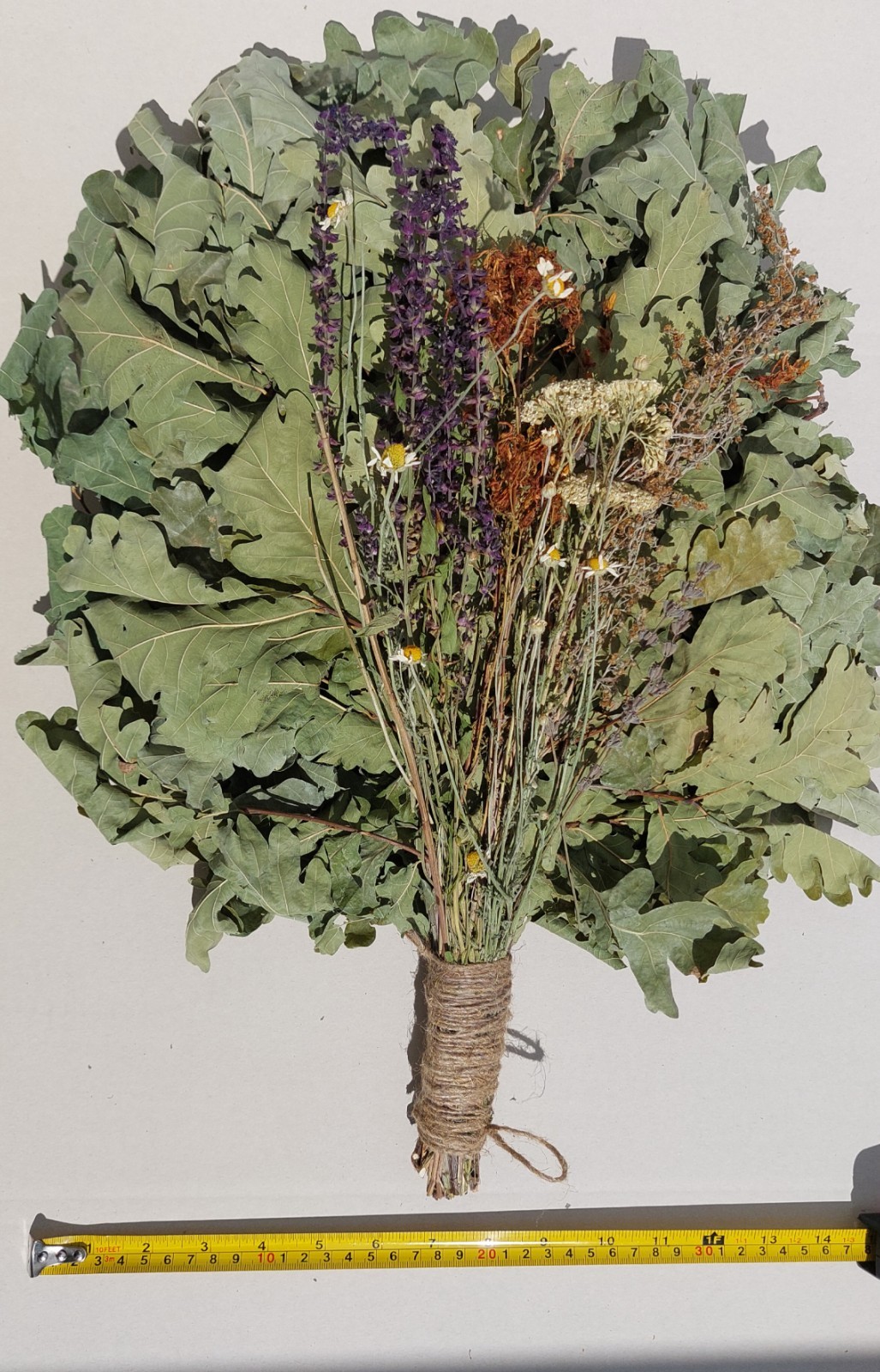 12st Oak brooms+herbs sauna banya venik whisks Eiche eco 2025 Ukrainian free shi