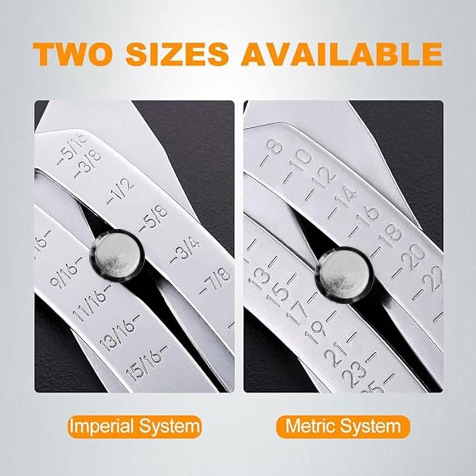 Bolt and Nut Identifier Gauge Size Gauge Precise Bolt Size Finder Keychain Tool