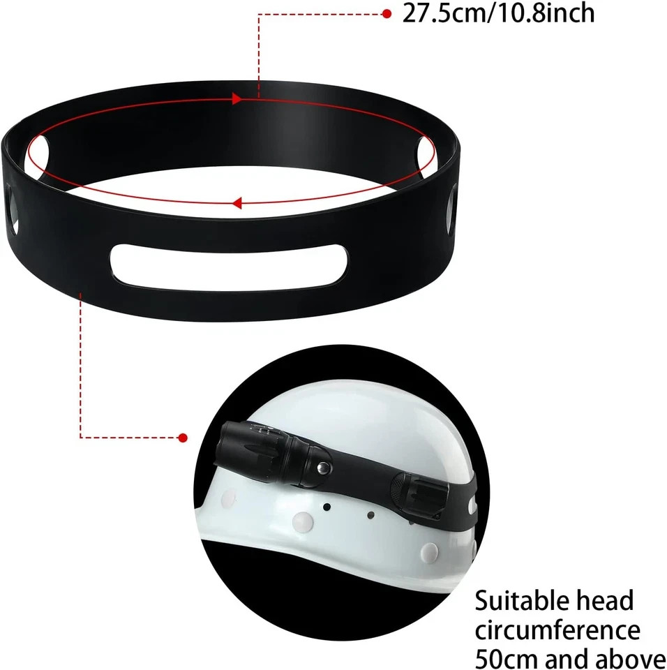 4 Piece Firefighter Helmet Glove Safety Strap Bands with Reflective Trim Glow in