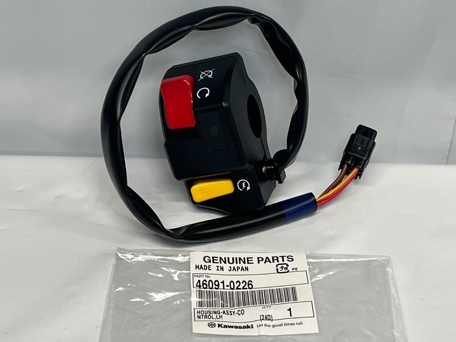 Kawasaki NEW Genuine 2010-2023 KLX110 KLX140 HOUSING ASSY CONTROL LH 46091-0226