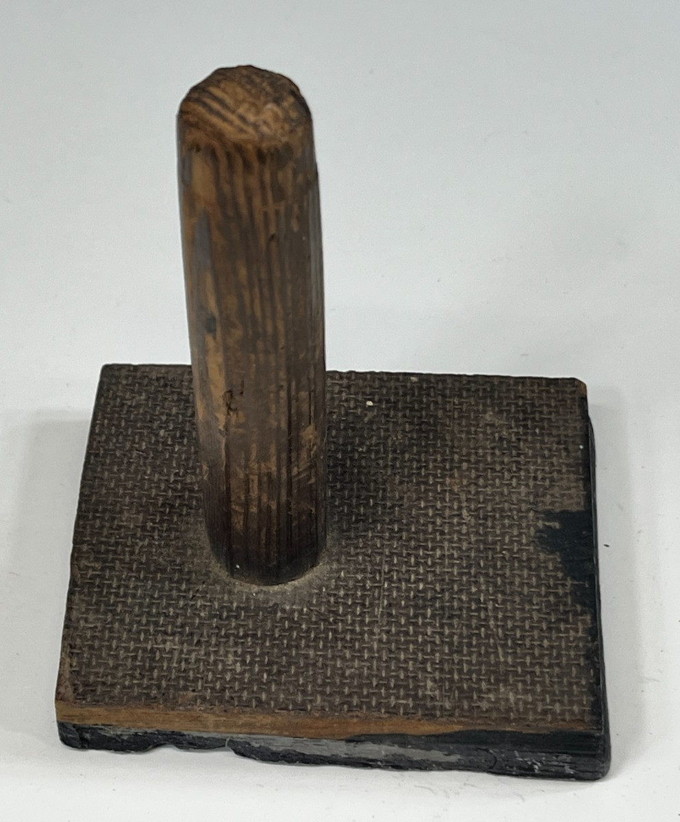 WW1 WW2 Royal Navy HMS Dragon D Cruiser Ship Bell Printing Hand Stamp Relic 4"