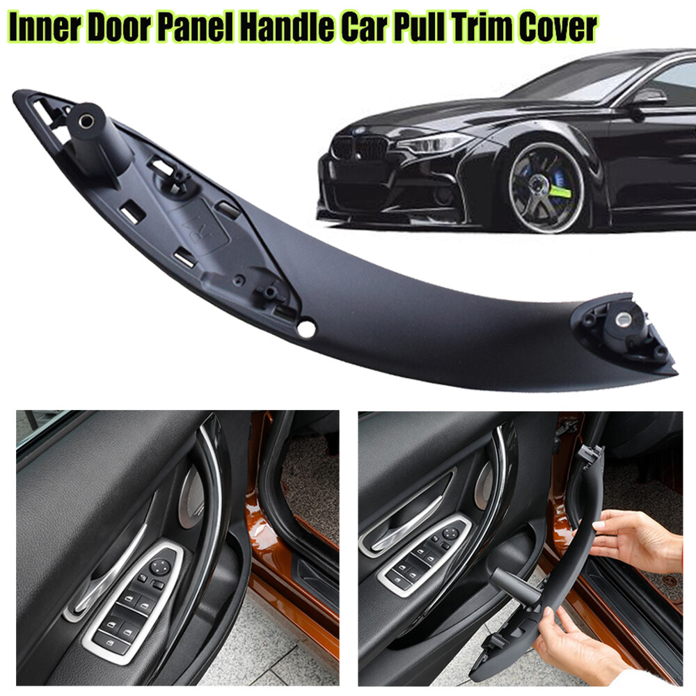 4 Pcs For BMW F30 F80 F31 Front Left & Right Inner Trim Door Pull Handle Black