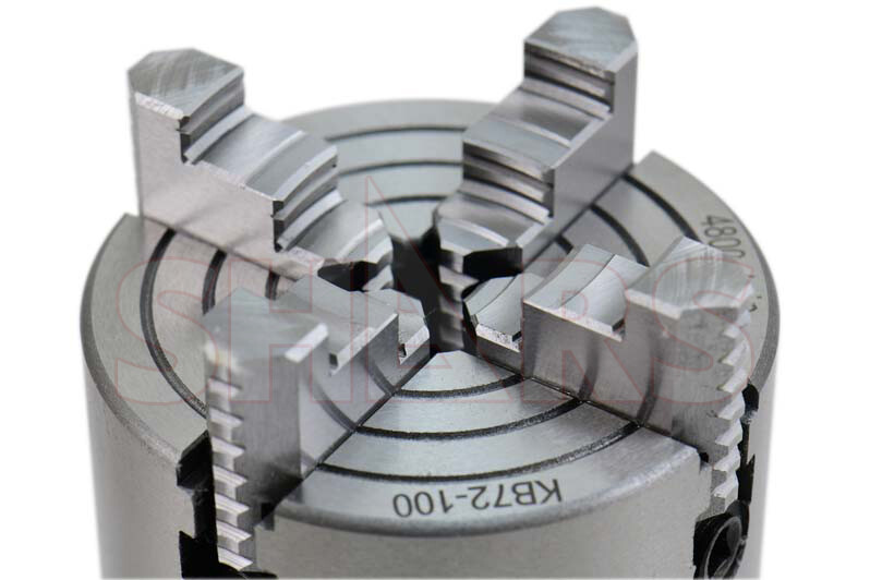 SHARS 4" 4 Jaw Independent Lathe Chuck w/ Certification 5C Shank Arbor New L[