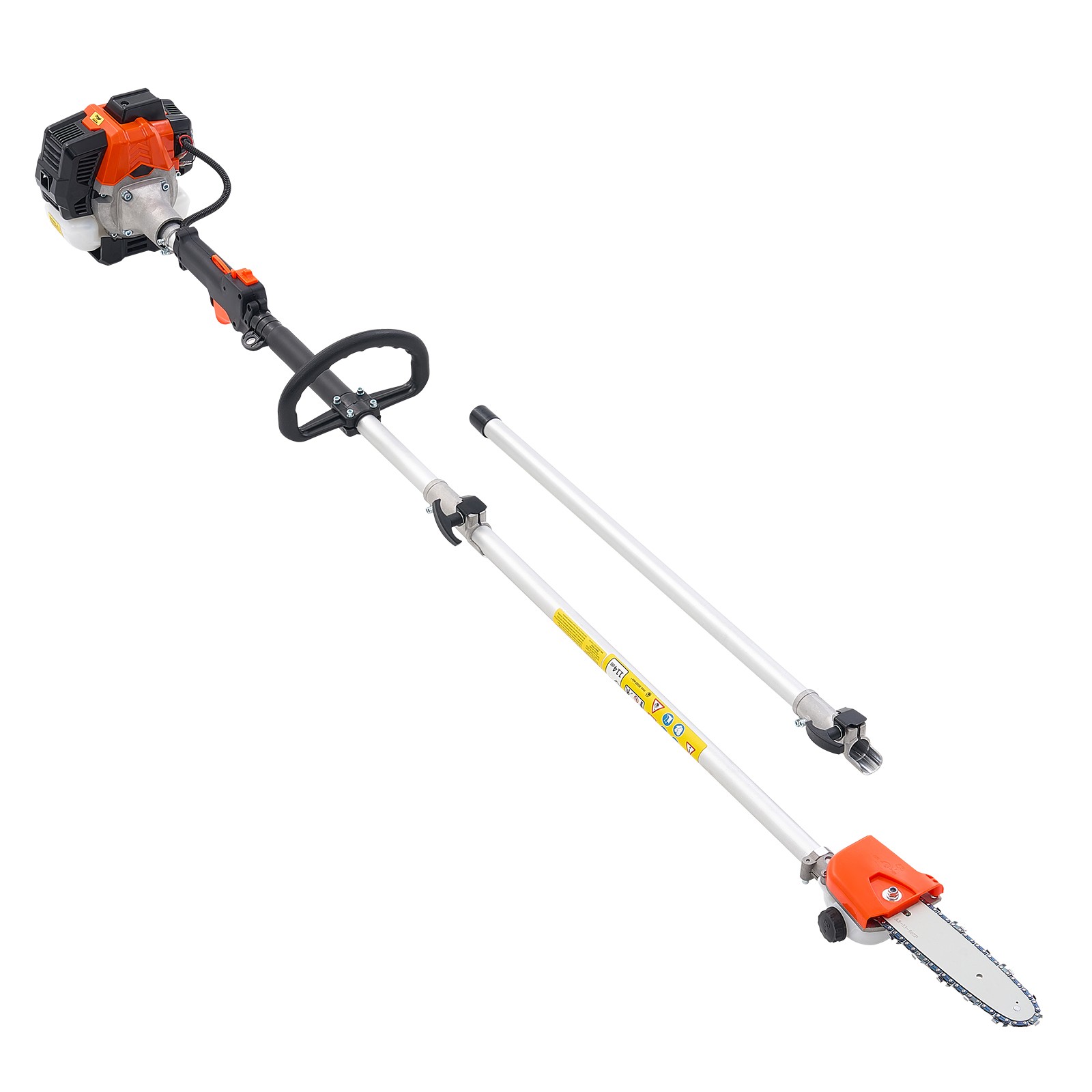 Gas Pole Saw 25CC 2-Stroke Extendable Cordless Tree Trimmer 8 in Cutting Bar