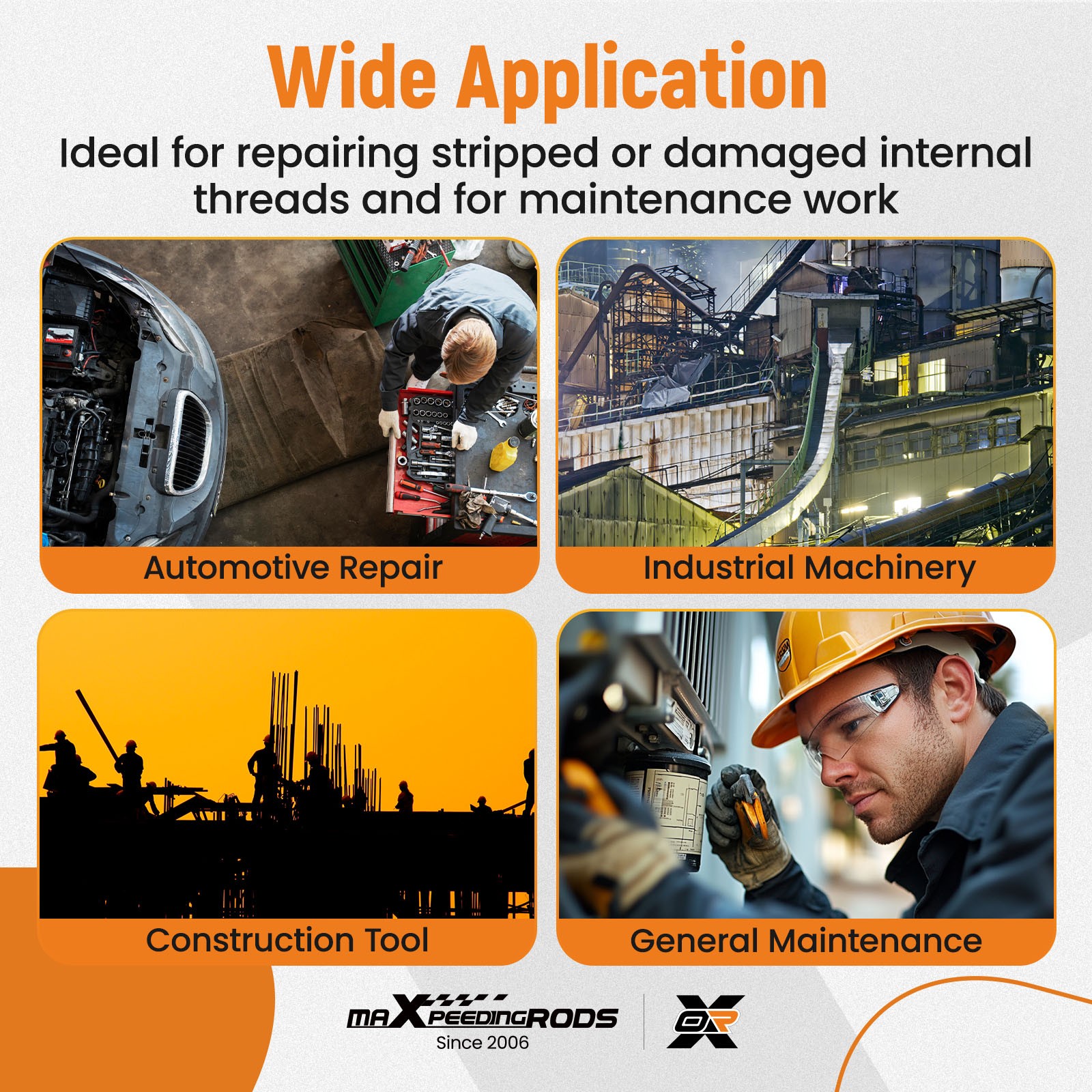 320X Helicoil Thread Repair Kit 320-Piece SAE and Metric Rethreading Tool Kit