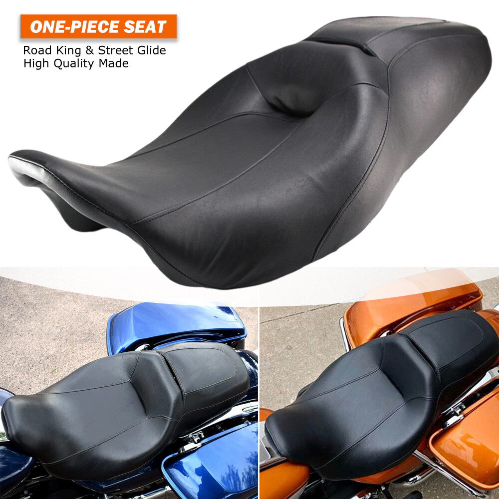 Low Profile Driver Passenger Seat Fits For Harley Road King Street Glide 2008-UP