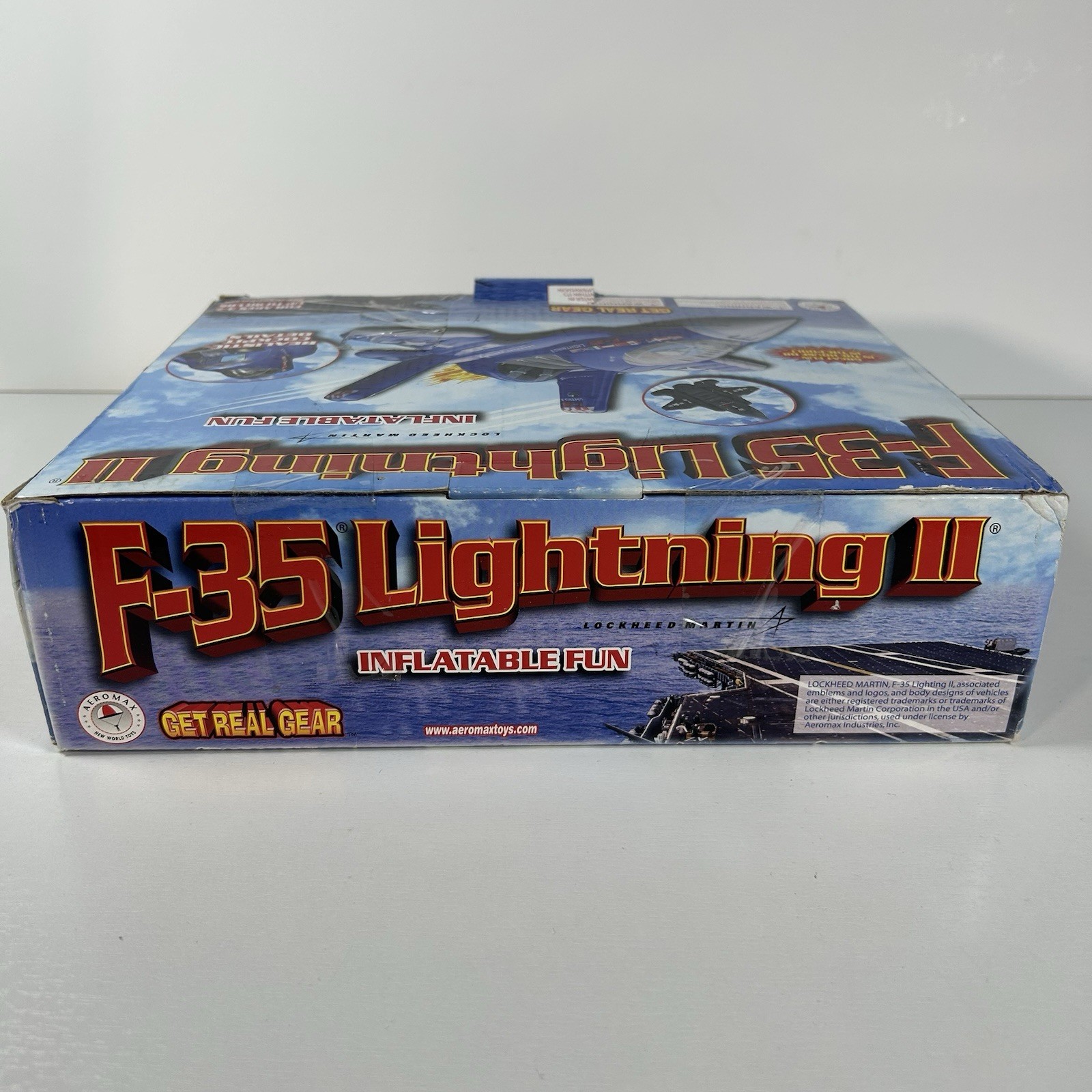 Inflatable Aeromax F-35 Lightning II Fighter Plane Pool Toy 5 Ft Sealed In Box