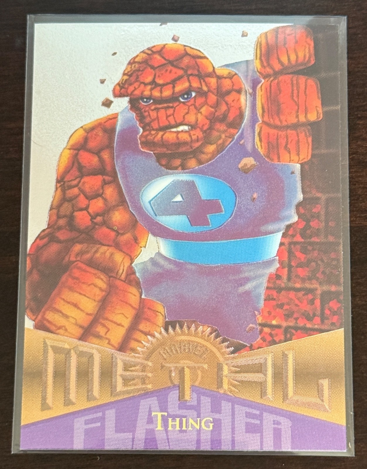 MARVEL METAL SILVER FLASHER 1995 FLEER