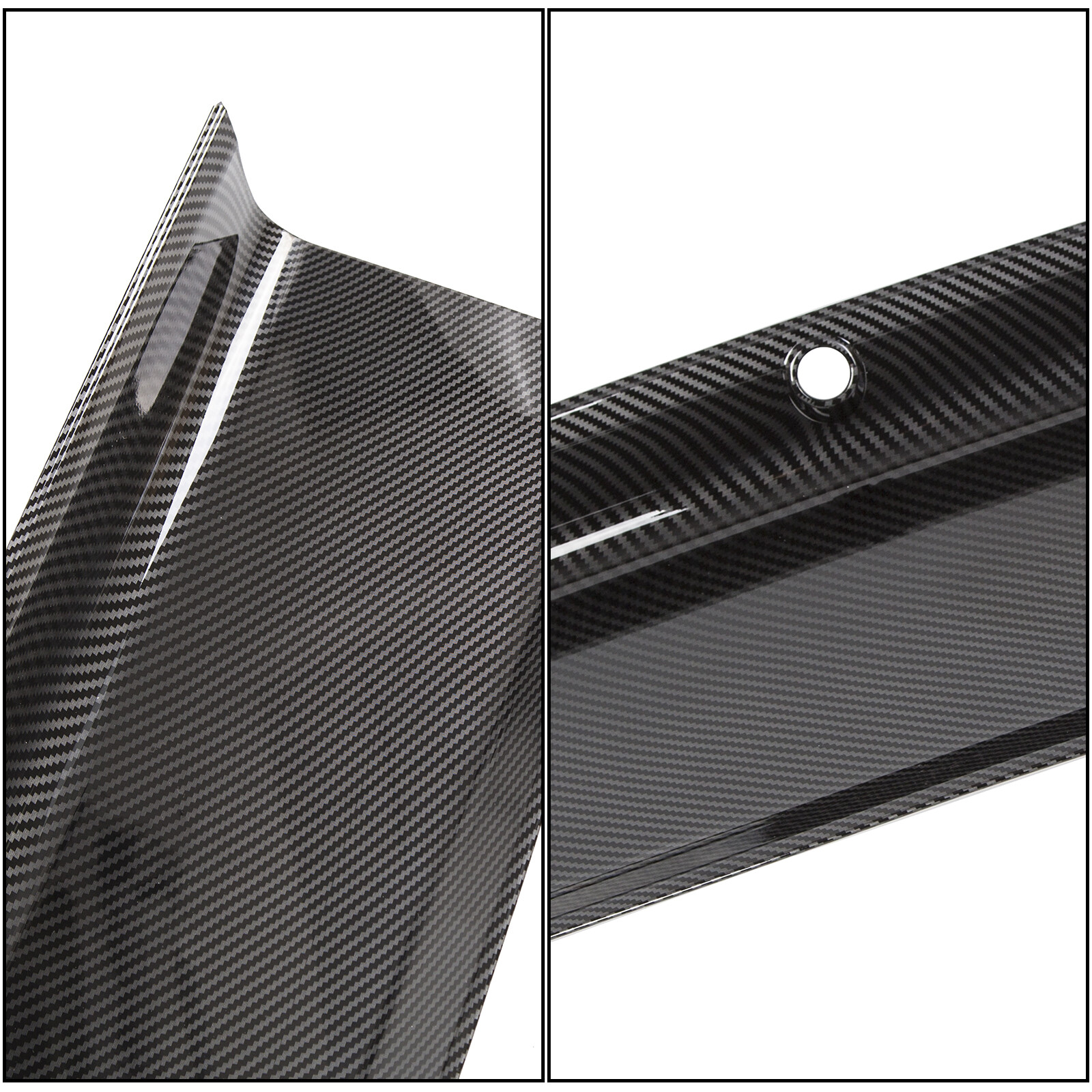 FOR 2015-2023 19 FORD MUSTANG CARBON FIBER LOOK TRUNK DECKLID PANEL TRIM COVER