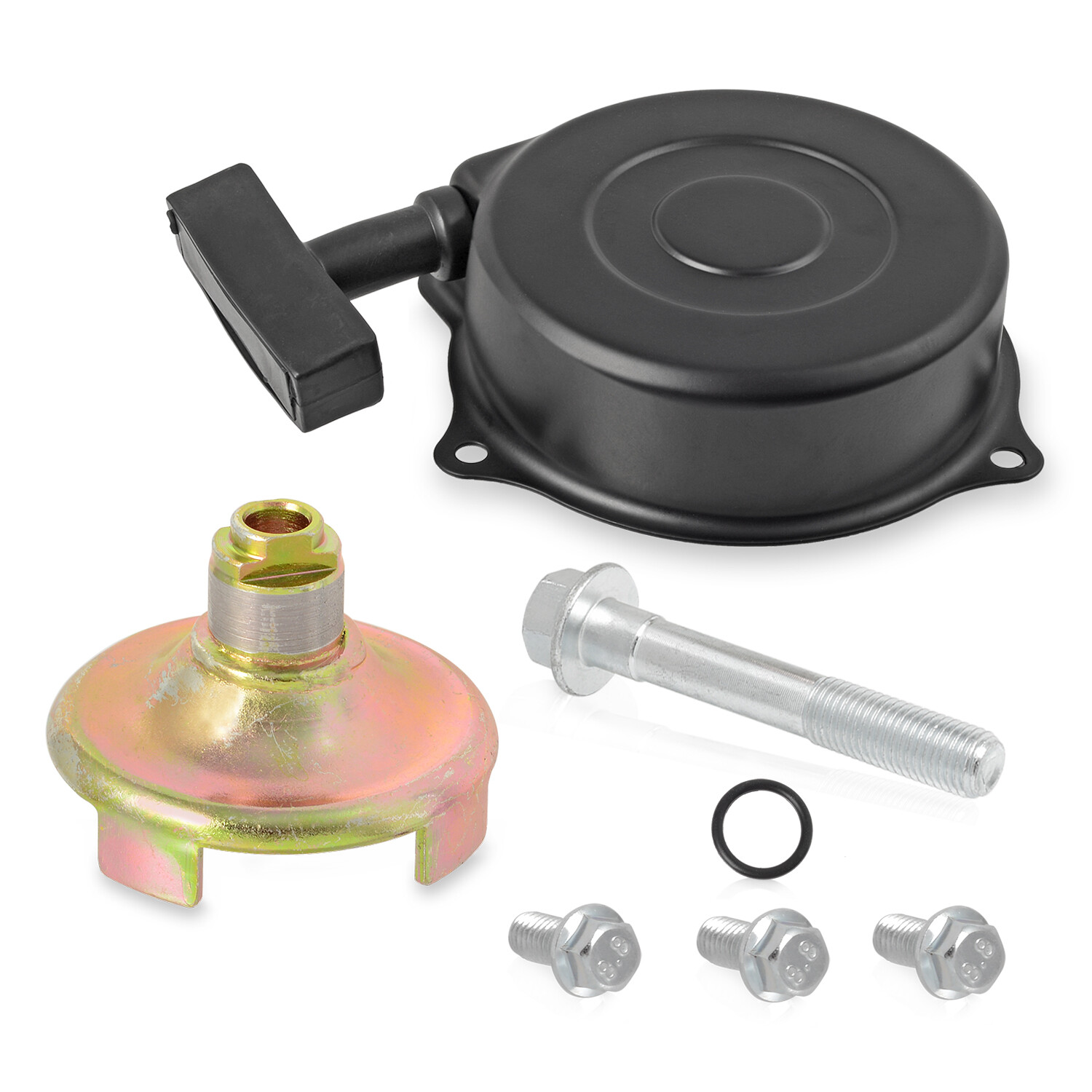 Recoil Starter Assembly & Pulley w/ Bolt for Honda Recon 250 TRX250TM 2002-2020