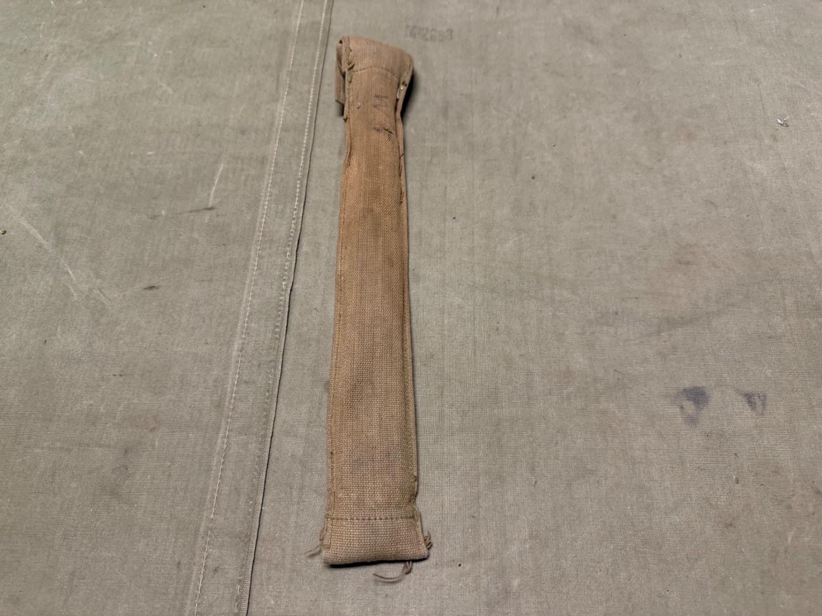 ORIGINAL WWI US ARMY M1917 RIFLE CLEANING ROD CARRY CASE & CLEANING ROD TOOL