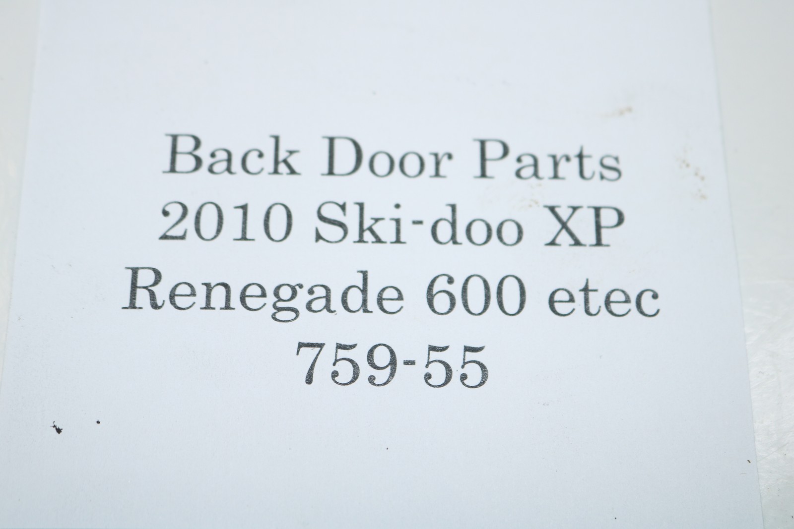 2010 Ski-doo Mxz Renegade 600 Etec Xp 137" Brake Master Cylinder Lever Assembly