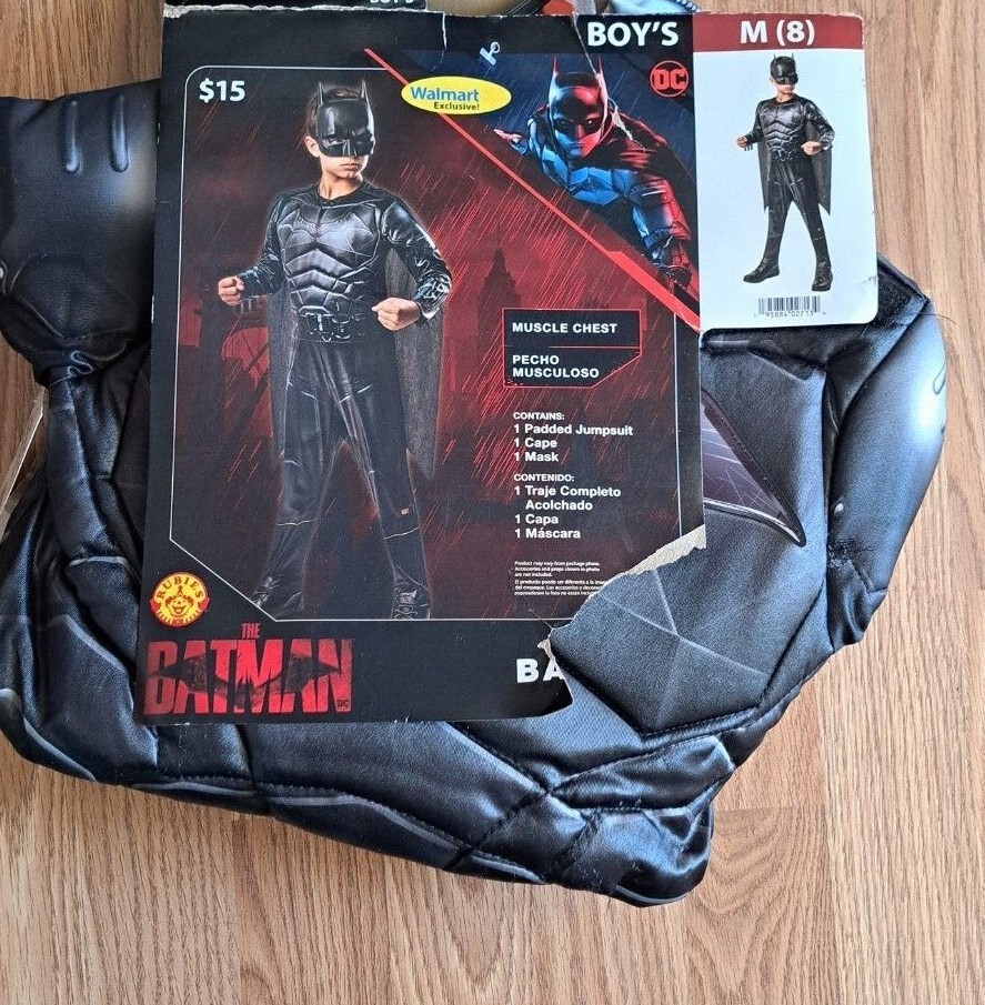 Boys Batman One Piece Jumpsuit Pajamas Costume Playsuit Many Sizes NWT