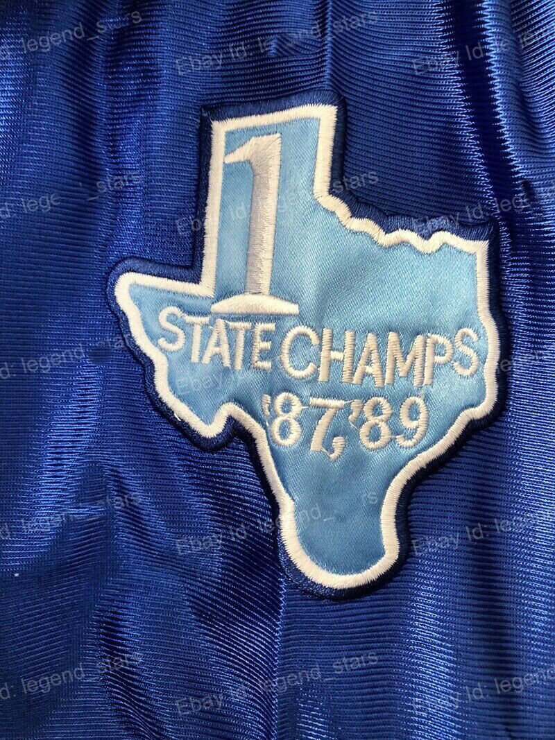 Movie Varsity Jonathan Moxon #4 Jersey West Canaan Coyotes Blues Youth/Men Sewn