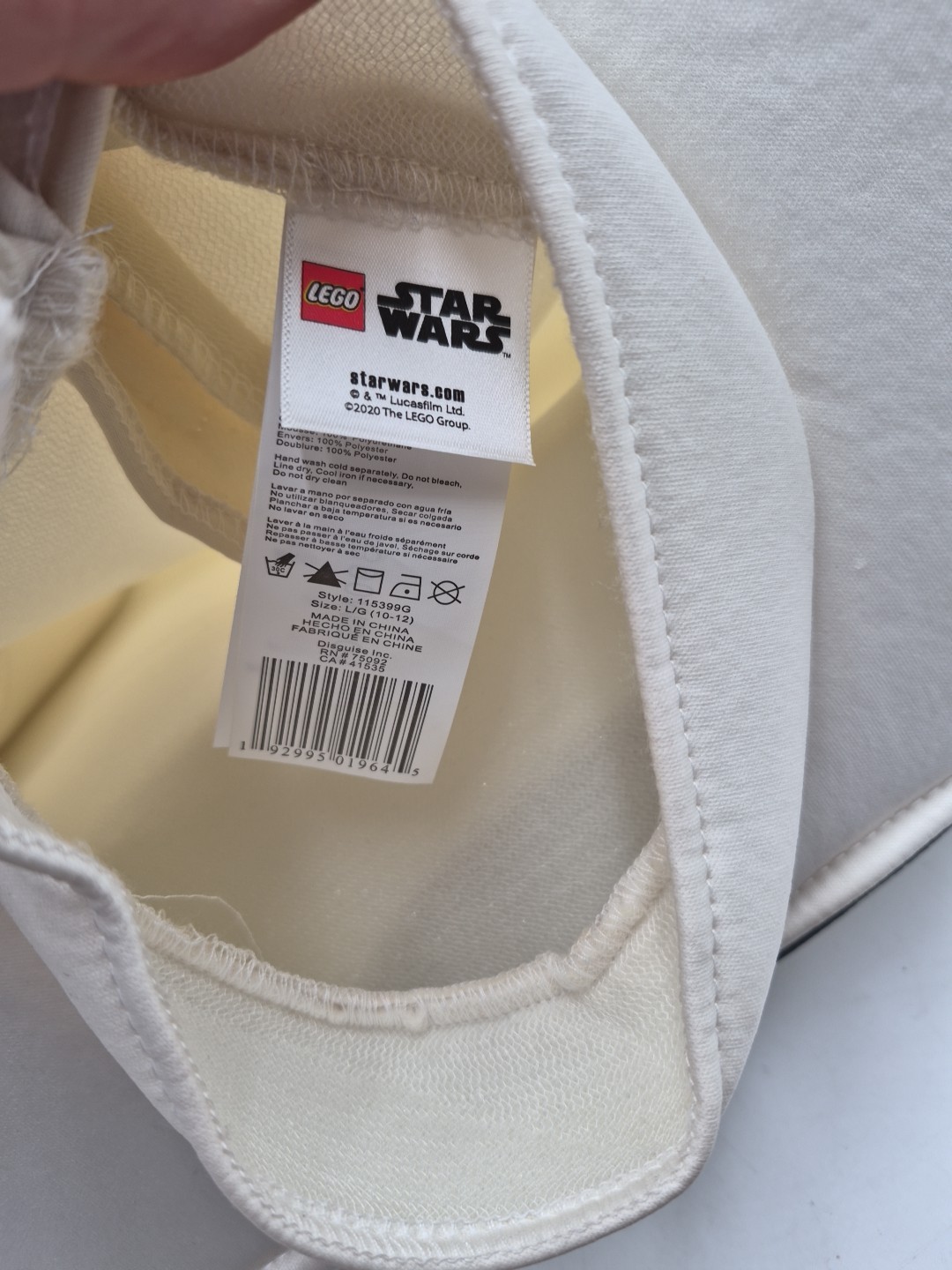 Stormtrooper Lego Classic Costume Kids Halloween Medium {7-8}