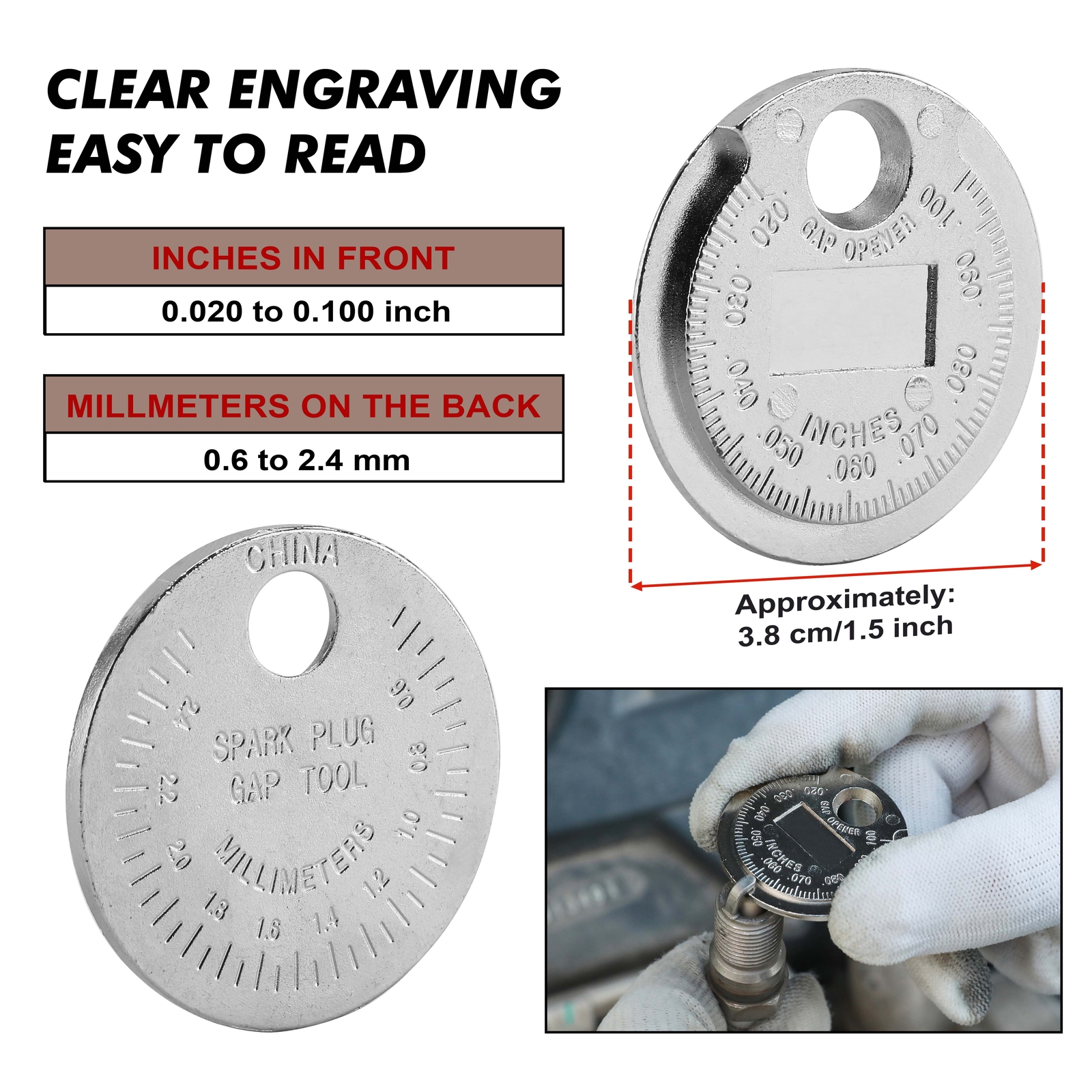 0PCS 3/8"Drive Magnetic Spark Plug Socket Set, 6PT&12PT Extension Bar CR-V Steel