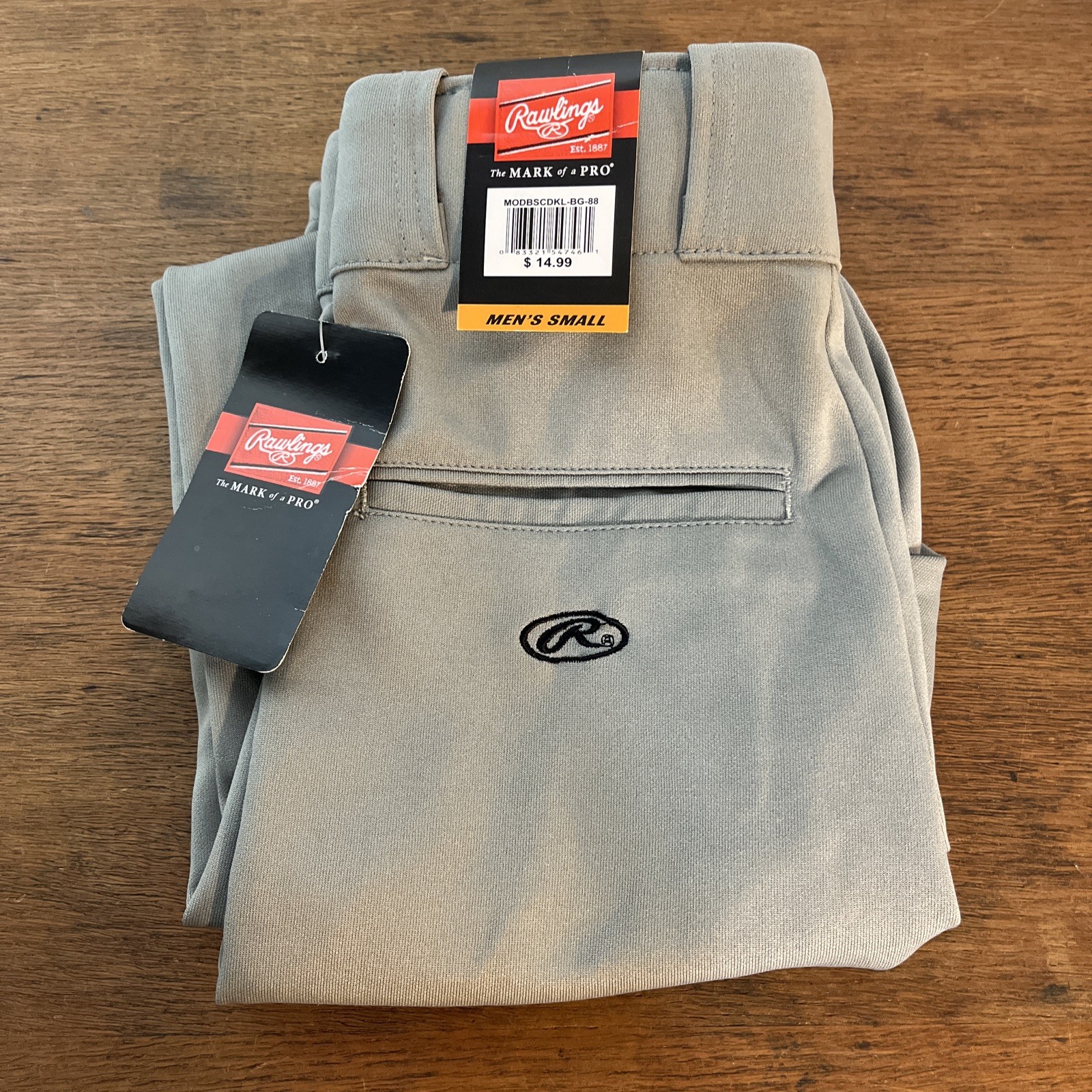 Rawlings Gray Baseball Pants Men's Small NEW