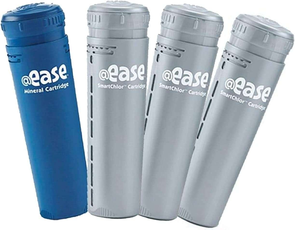 Frog Ease  in-Line Mineral Cartridge + 3 in-Line SmartChlor Cartridges for Hot