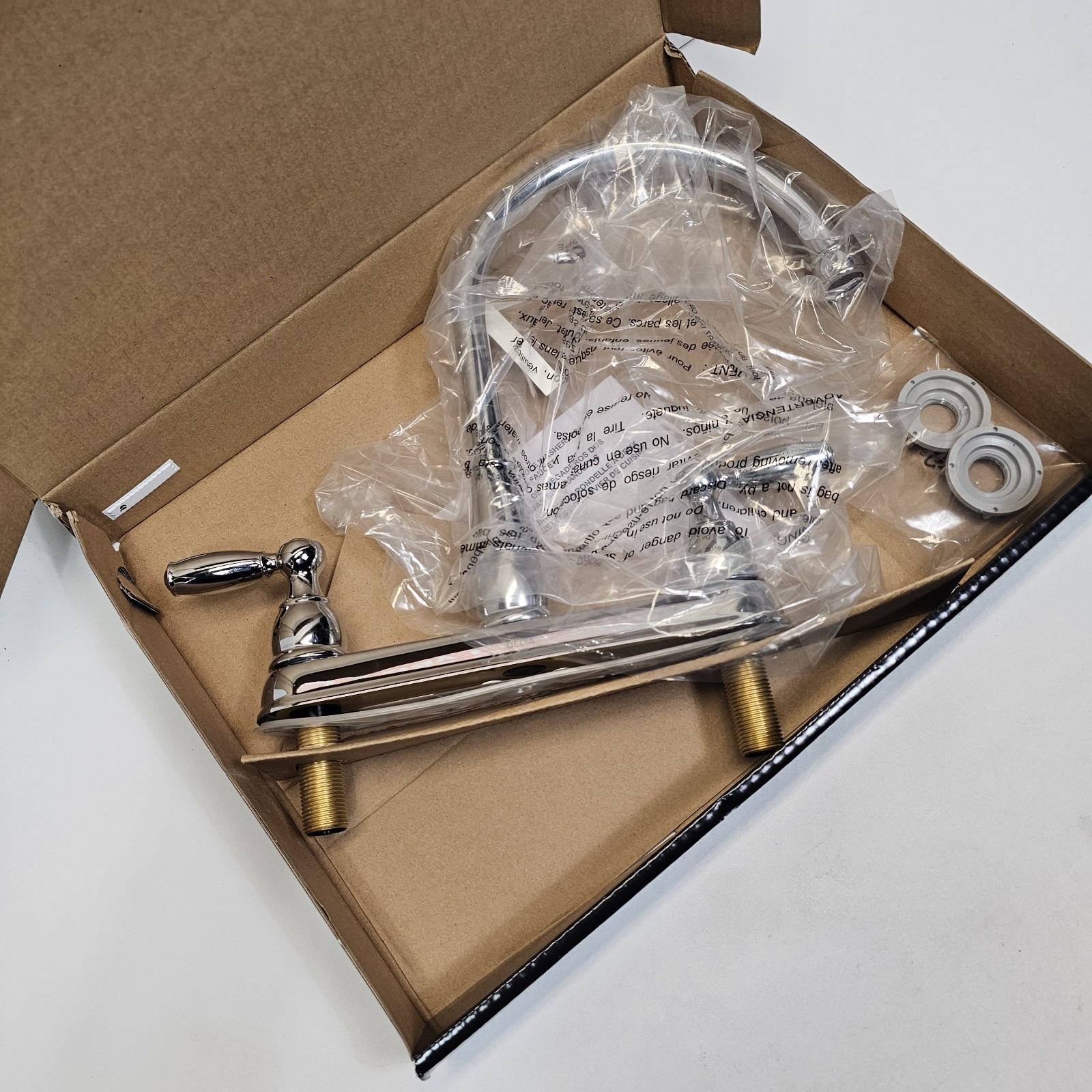 Delta Two Handle Kitchen Faucet Chrome 21987LF SS - Stainless Steel