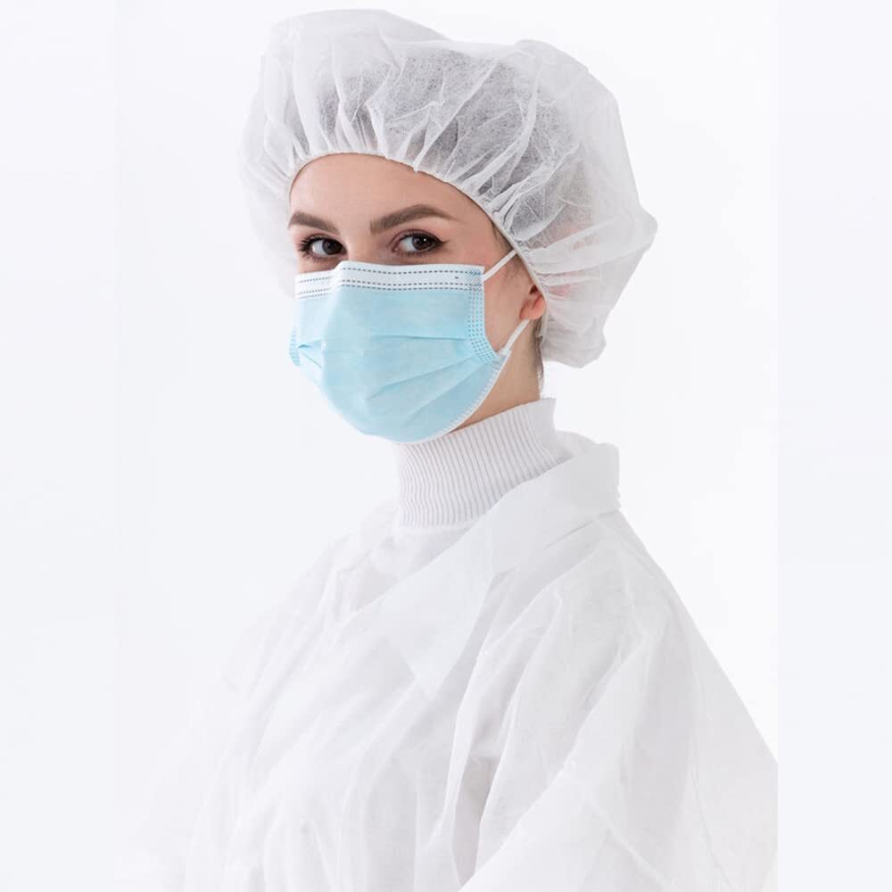 Pack of 100 Disposable Hair Nets Bouffant Caps 24 inch Food Service