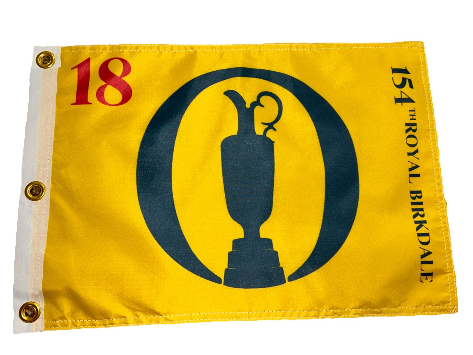 154th BRITISH OPEN ROYAL BIRKDALE PIN FLAG WITH GROMMETS FREE SHIP AUTOS