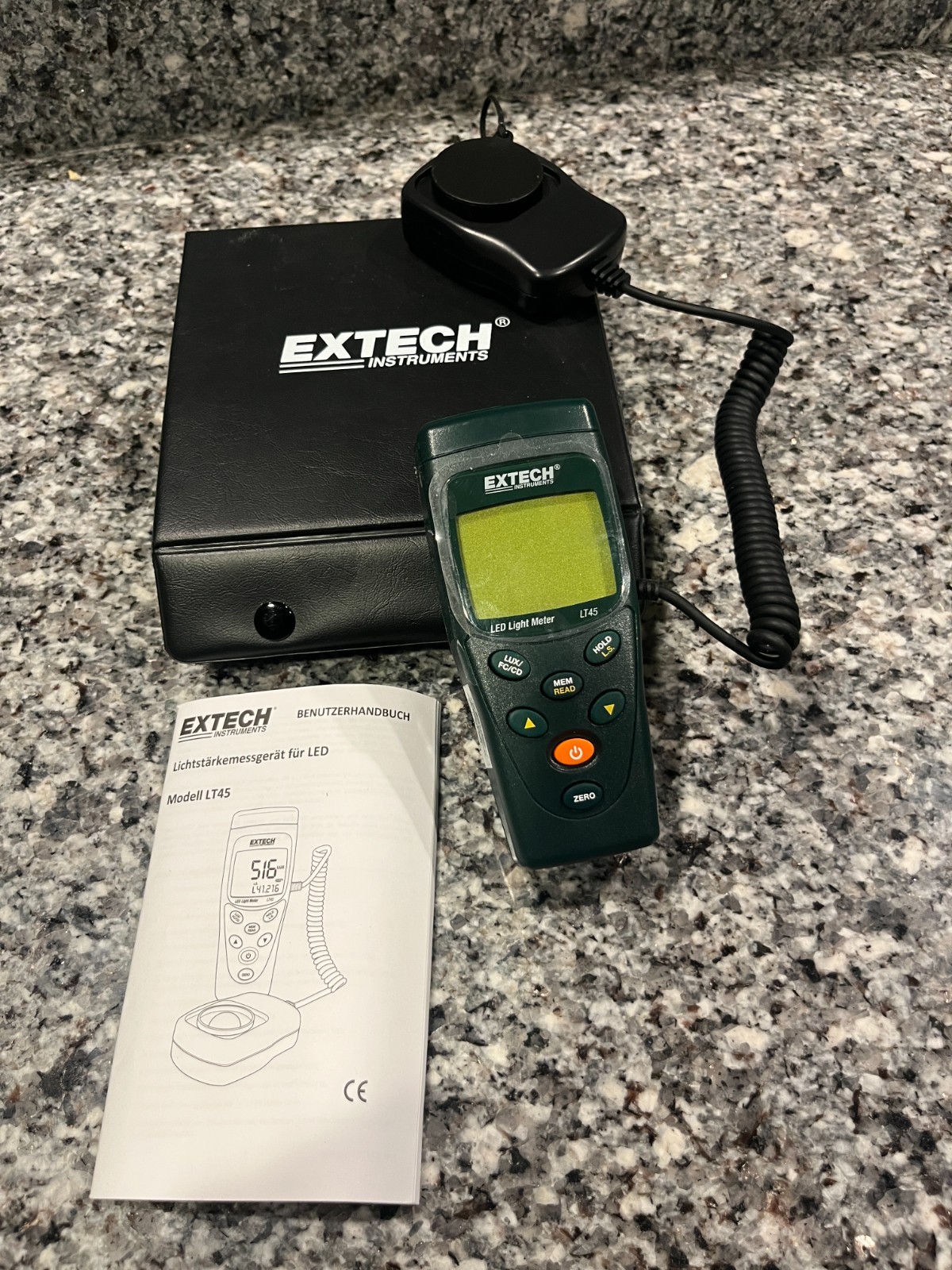 Extech LT45 Color LED Light Meter Digital Lux Foot Candle Tester Industrial Pros