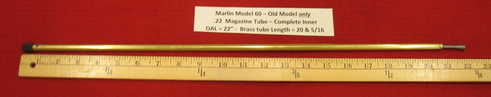 Marlin Model 60 & 99C .22 Inner Magazine Tube for Pre 1975 Rifles Part # 607222