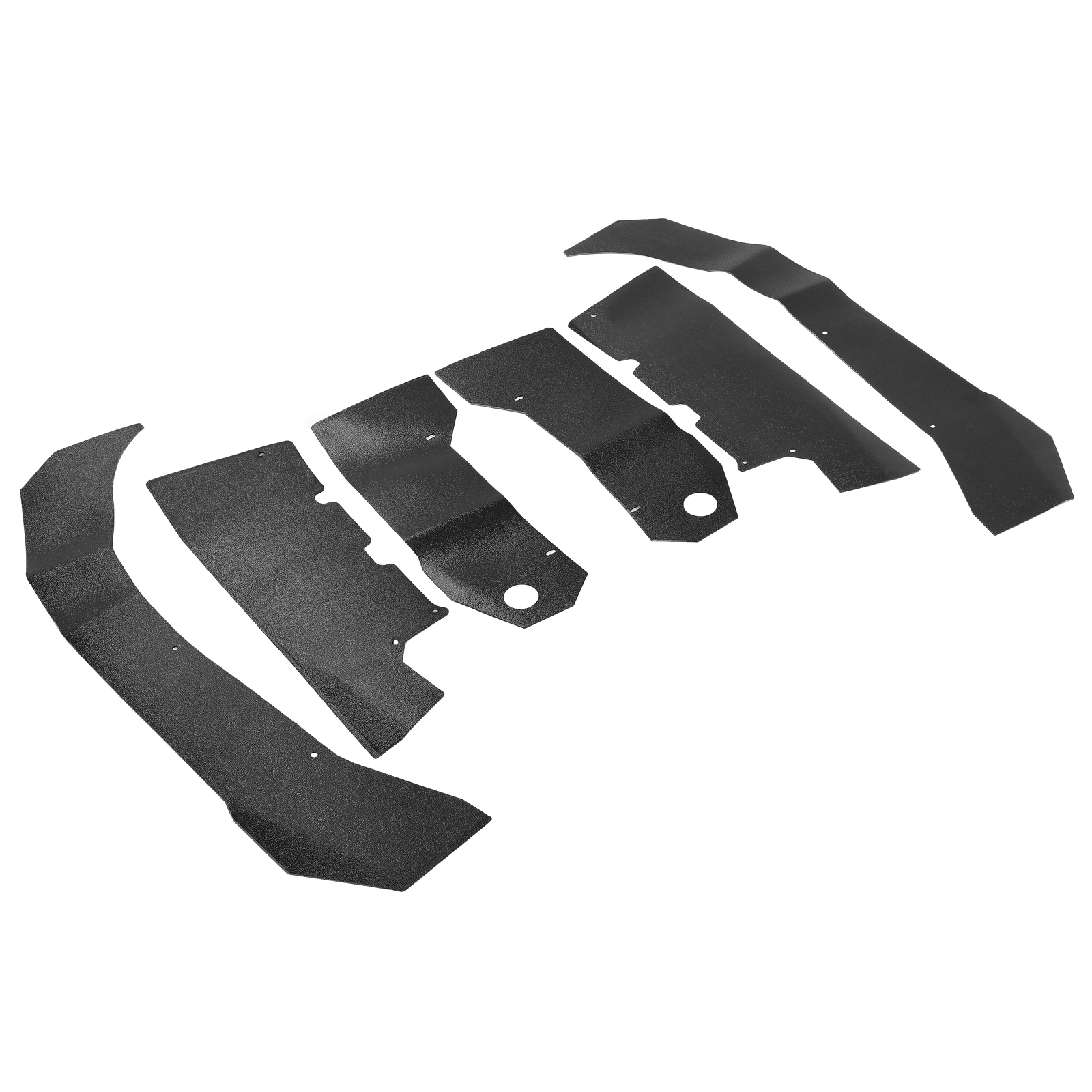 6PCS Fender Flares Overfenders For Yamaha Wolverine RMAX2 1000 2021-2024 Black
