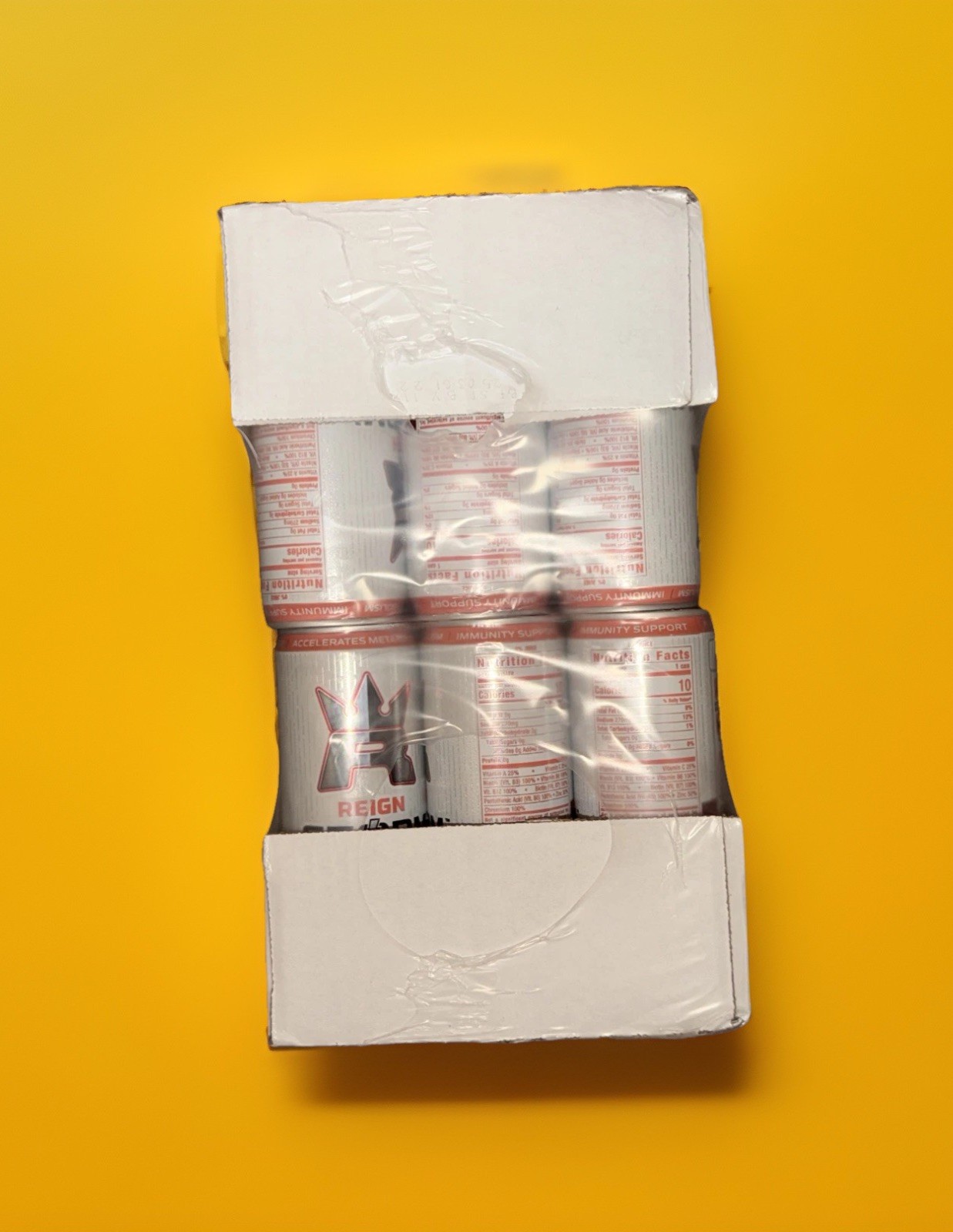 Reign Storm Peach Nectarine CASE of 24 CANS (12 FL OZ)  SHIPS FREE BY UPS GROUND