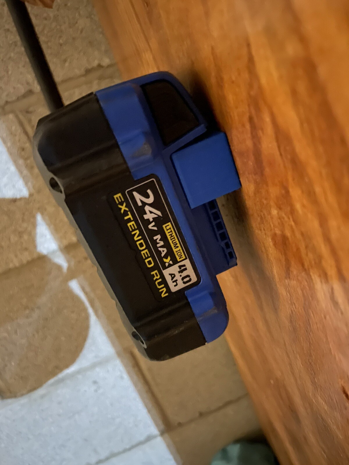 🔥 3 pack Kobalt 24 volt / battery holder / Hanger / shelf mount Slim Blue🔥